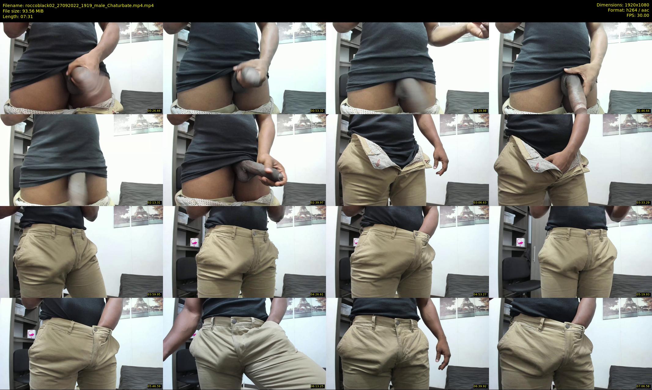 roccoblack02 — 8 minute Chaturbate male cam show recording, 1080p, Sep 27, 2022