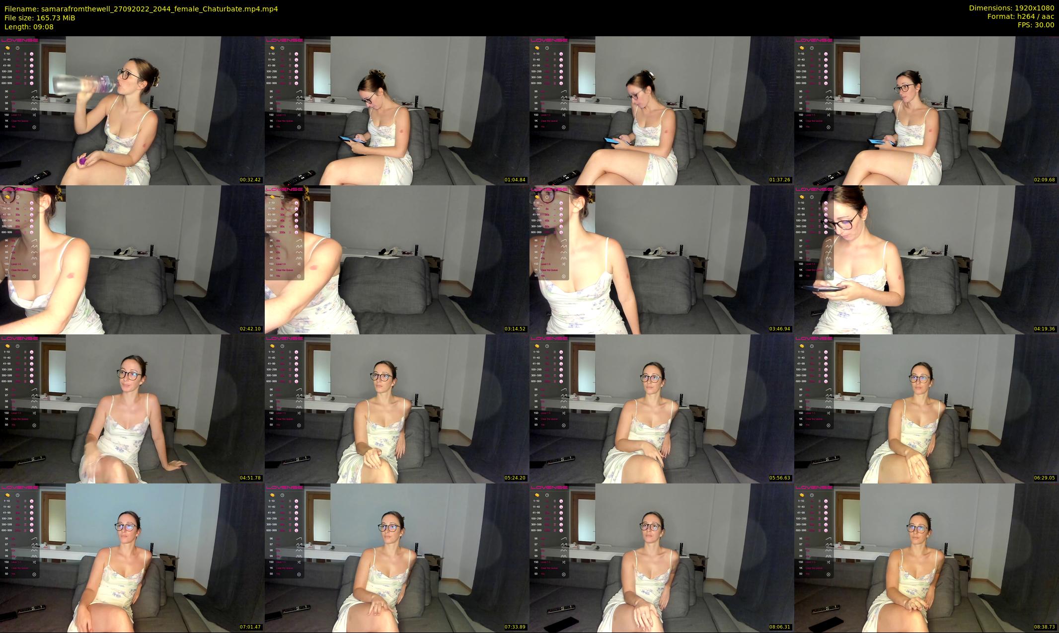 samarafromthewell — 10 minute Chaturbate female cam show recording, 1080p, Sep 27, 2022