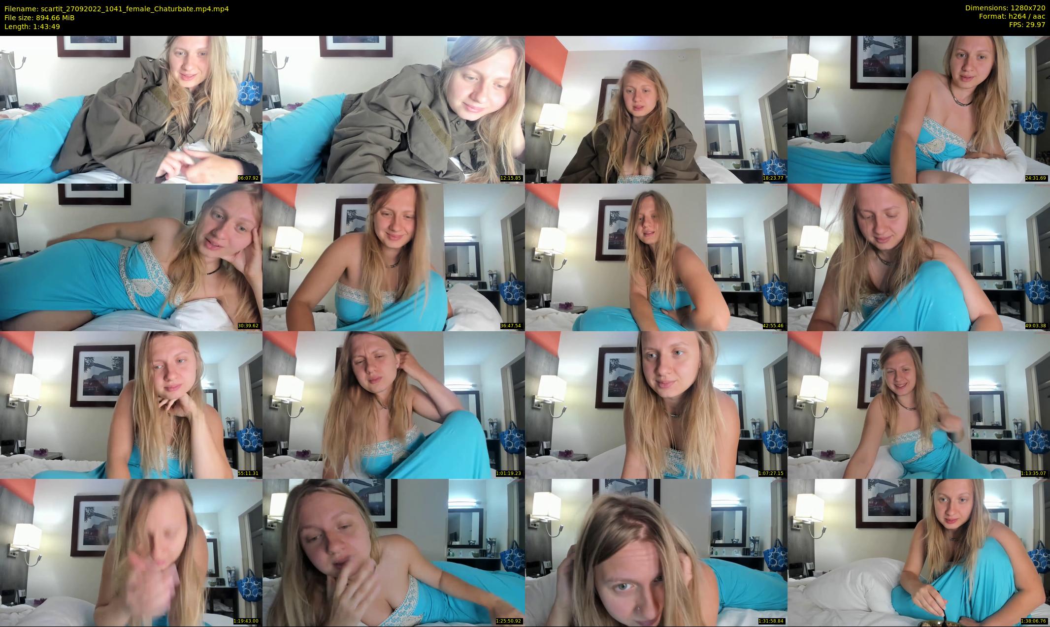 scartit — 104 minute Chaturbate female cam show recording, 720p, Sep 27, 2022
