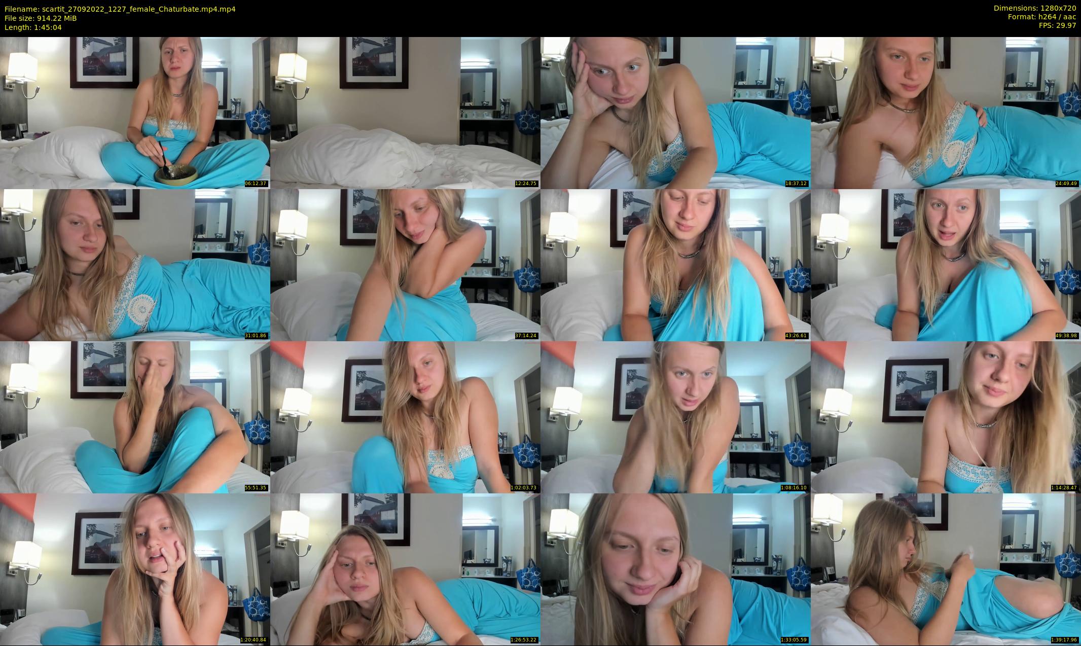scartit — 106 minute Chaturbate female cam show recording, 720p, Sep 27, 2022