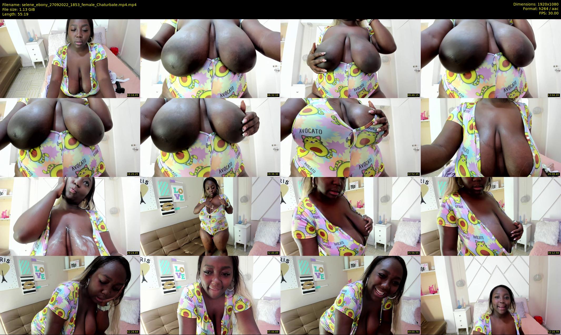selene_ebony — 56 minute Chaturbate female cam show recording, 1080p, Sep 27, 2022