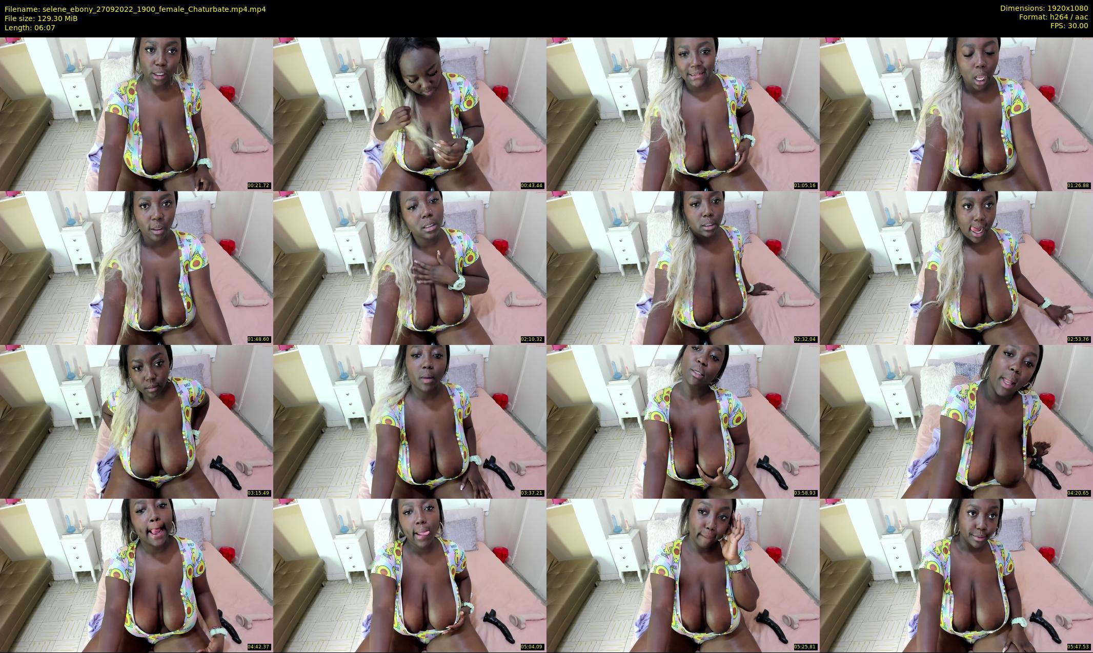 selene_ebony — 7 minute Chaturbate female cam show recording, 1080p, Sep 27, 2022