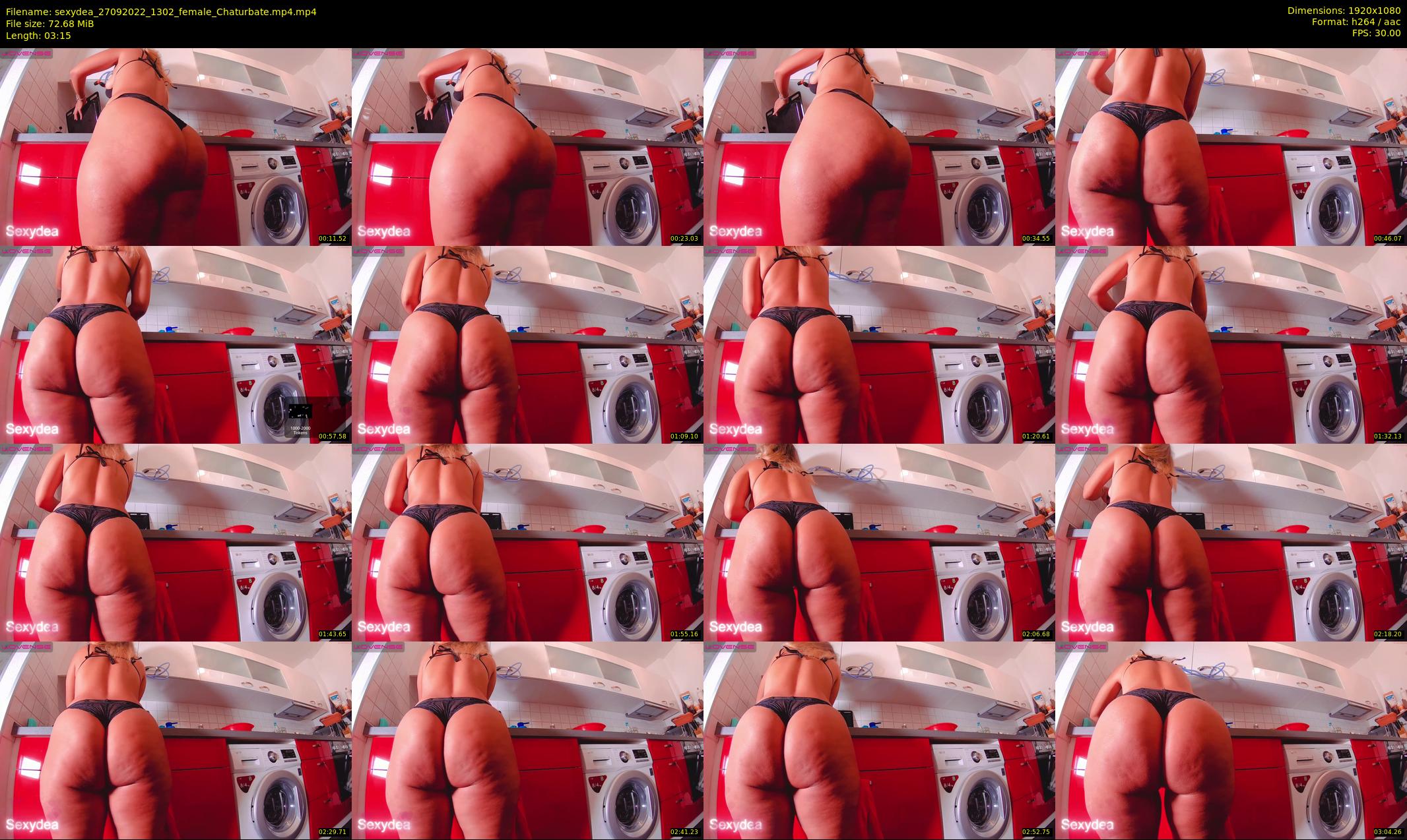 sexydea — 4 minute Chaturbate female cam show recording, 1080p, Sep 27, 2022