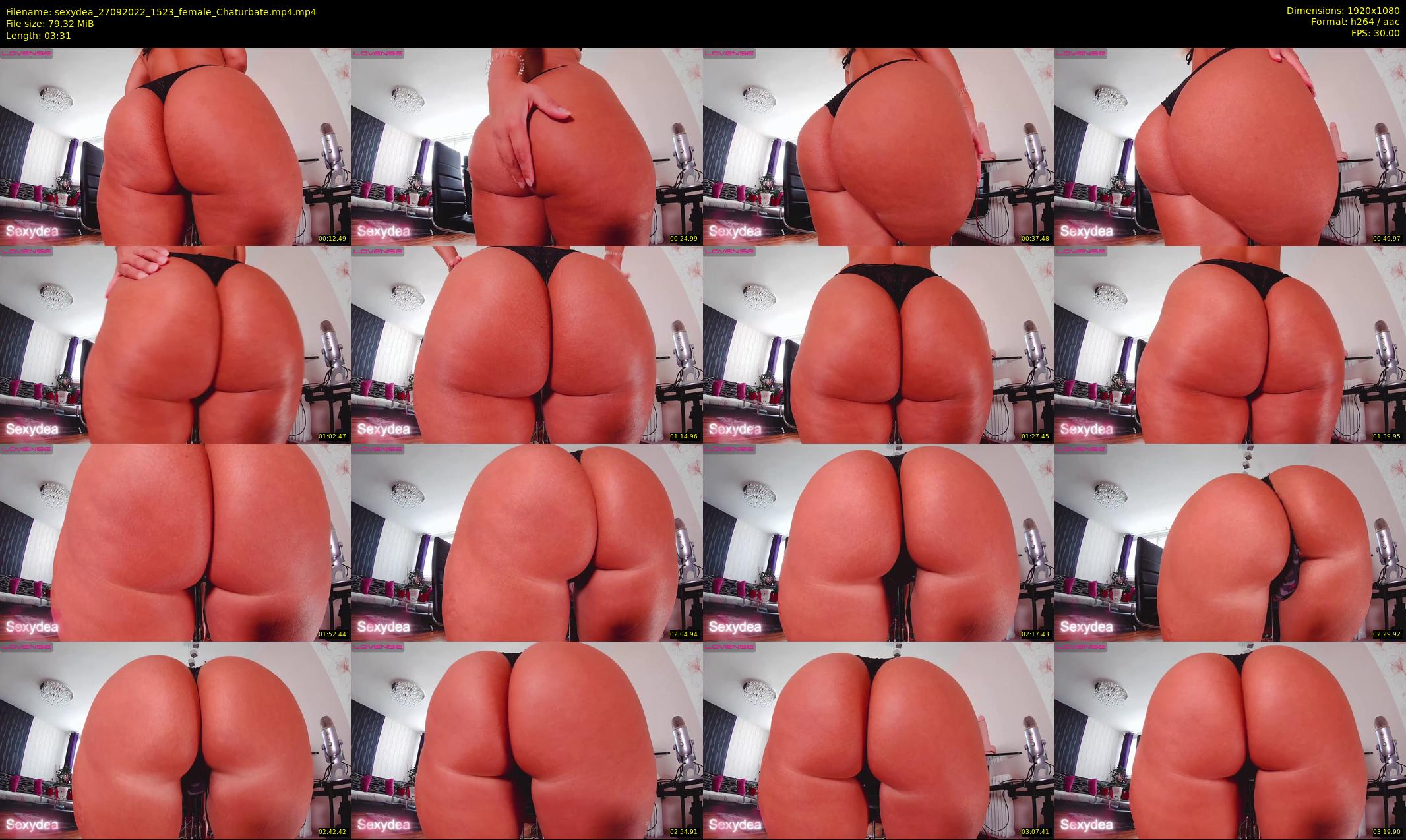 sexydea — 4 minute Chaturbate female cam show recording, 1080p, Sep 27, 2022