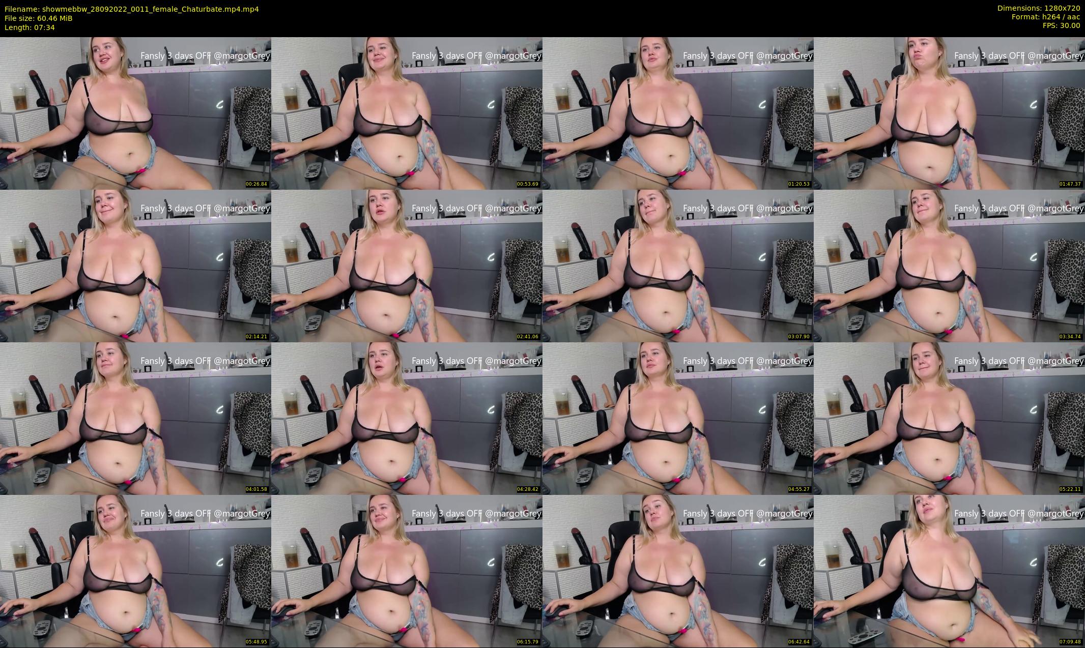 showmebbw — 8 minute Chaturbate female cam show recording, 720p, Sep 28, 2022