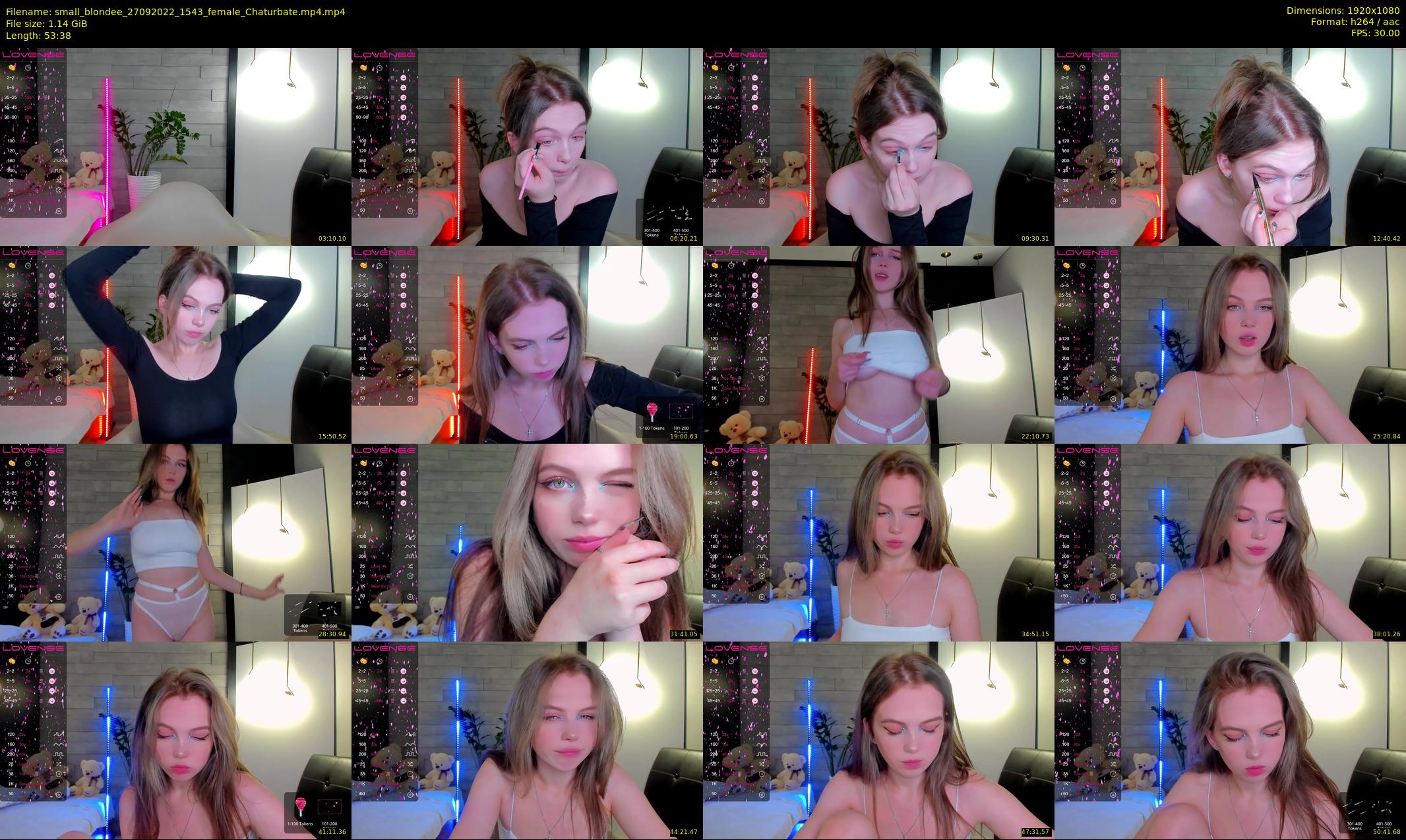 small_blondee — 54 minute Chaturbate female cam show recording, 1080p, Sep 27, 2022