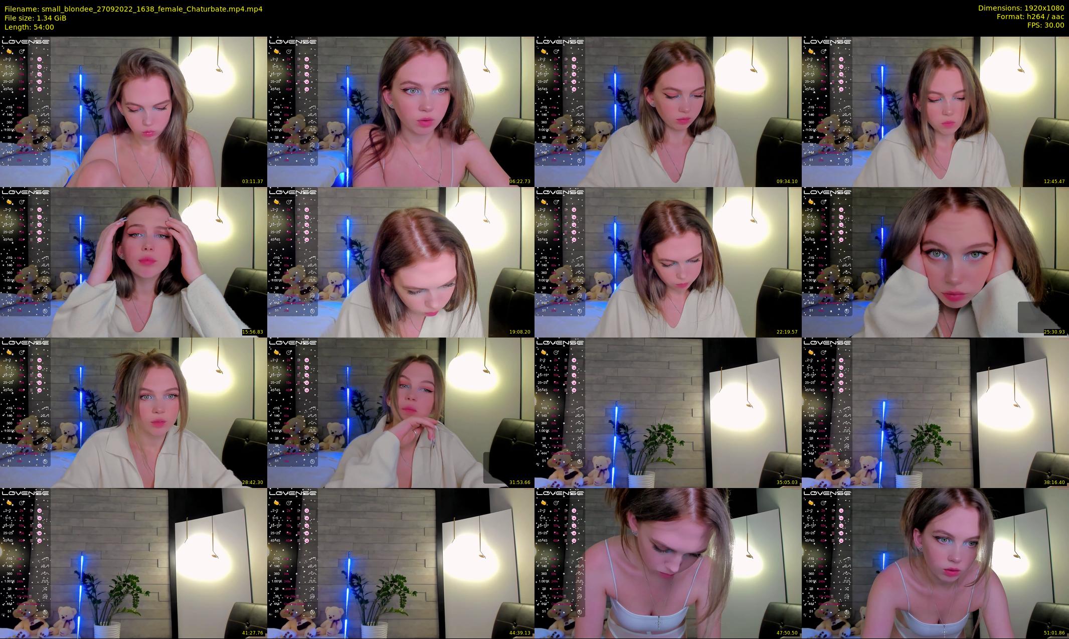 small_blondee — 54 minute Chaturbate female cam show recording, 1080p, Sep 27, 2022
