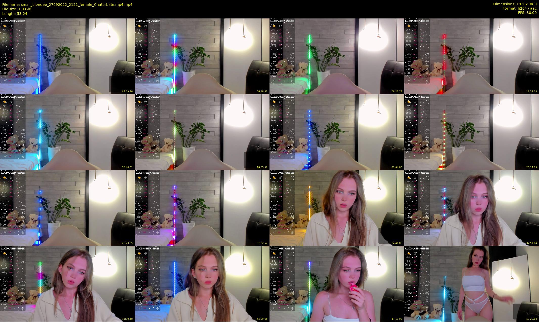small_blondee — 54 minute Chaturbate female cam show recording, 1080p, Sep 27, 2022