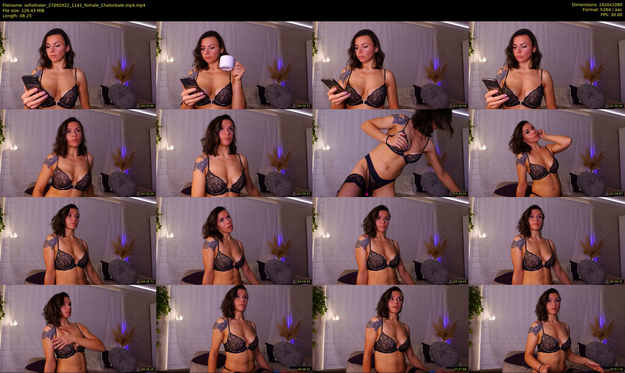 sofiafoster — 9 minute Chaturbate female cam show recording, 1080p, Sep 27, 2022