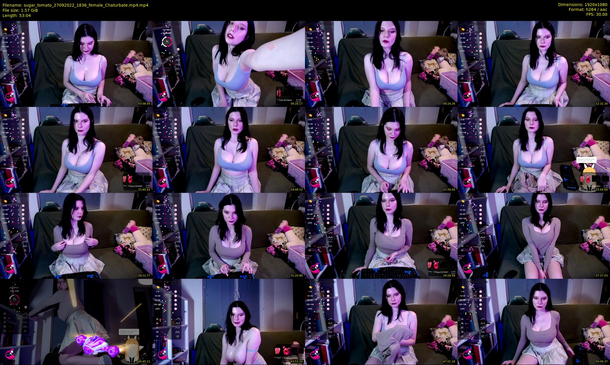 sugar_tomato — 54 minute Chaturbate female cam show recording, 1080p, Sep 27, 2022