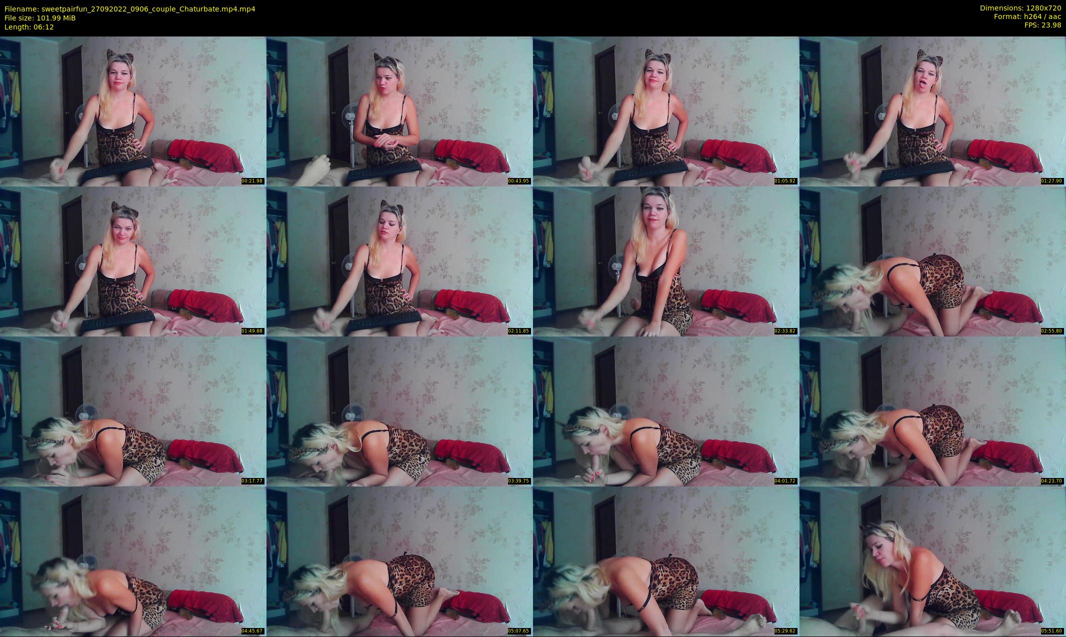 sweetpairfun — 7 minute Chaturbate couple cam show recording, 720p, Sep 27, 2022
