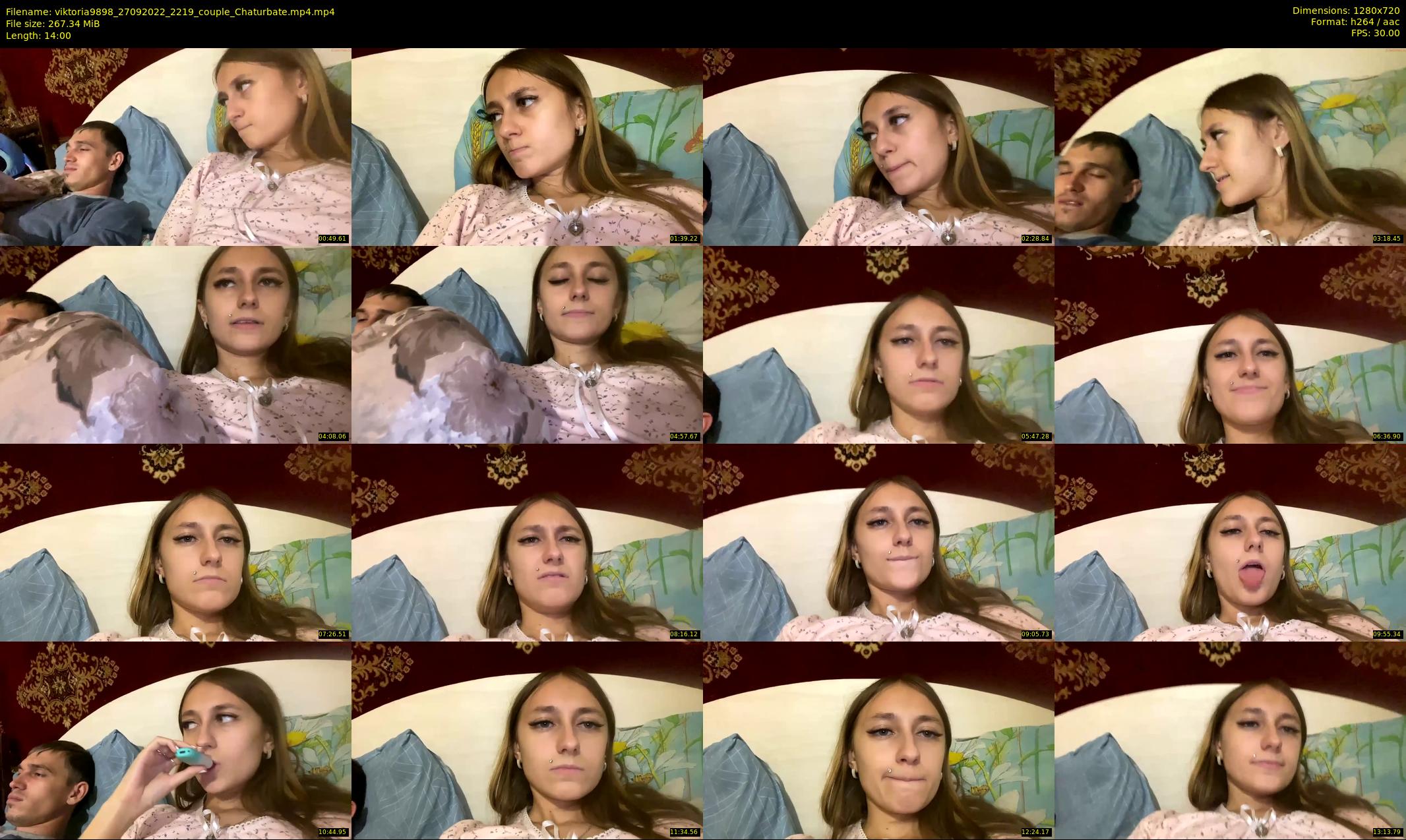 viktoria9898 — 14 minute Chaturbate couple cam show recording, 720p, Sep 27, 2022