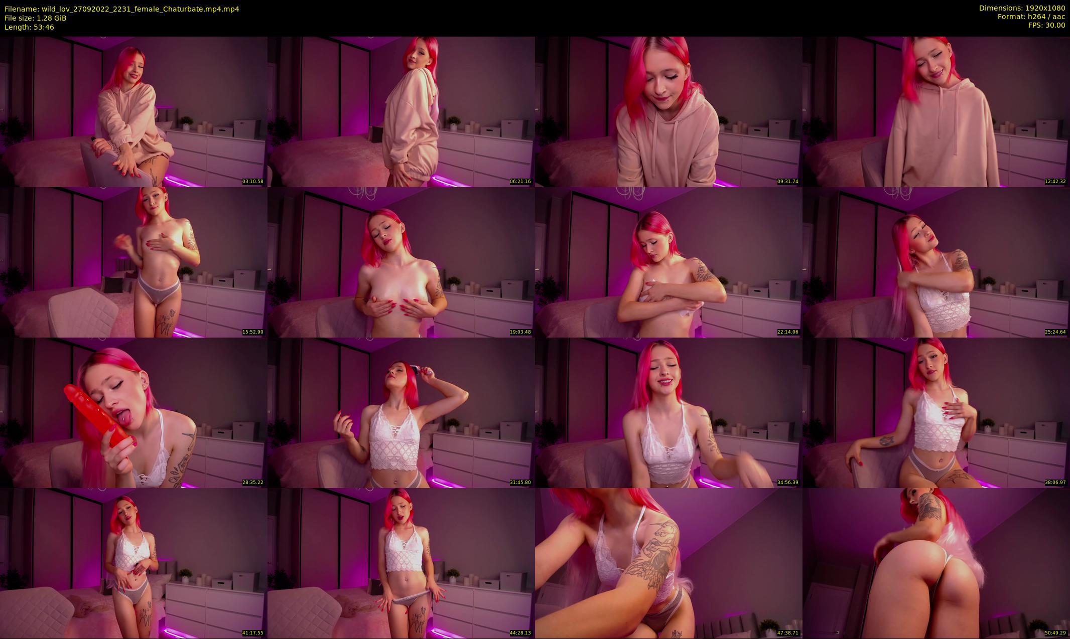 wild_lov — 54 minute Chaturbate female cam show recording, 1080p, Sep 27, 2022