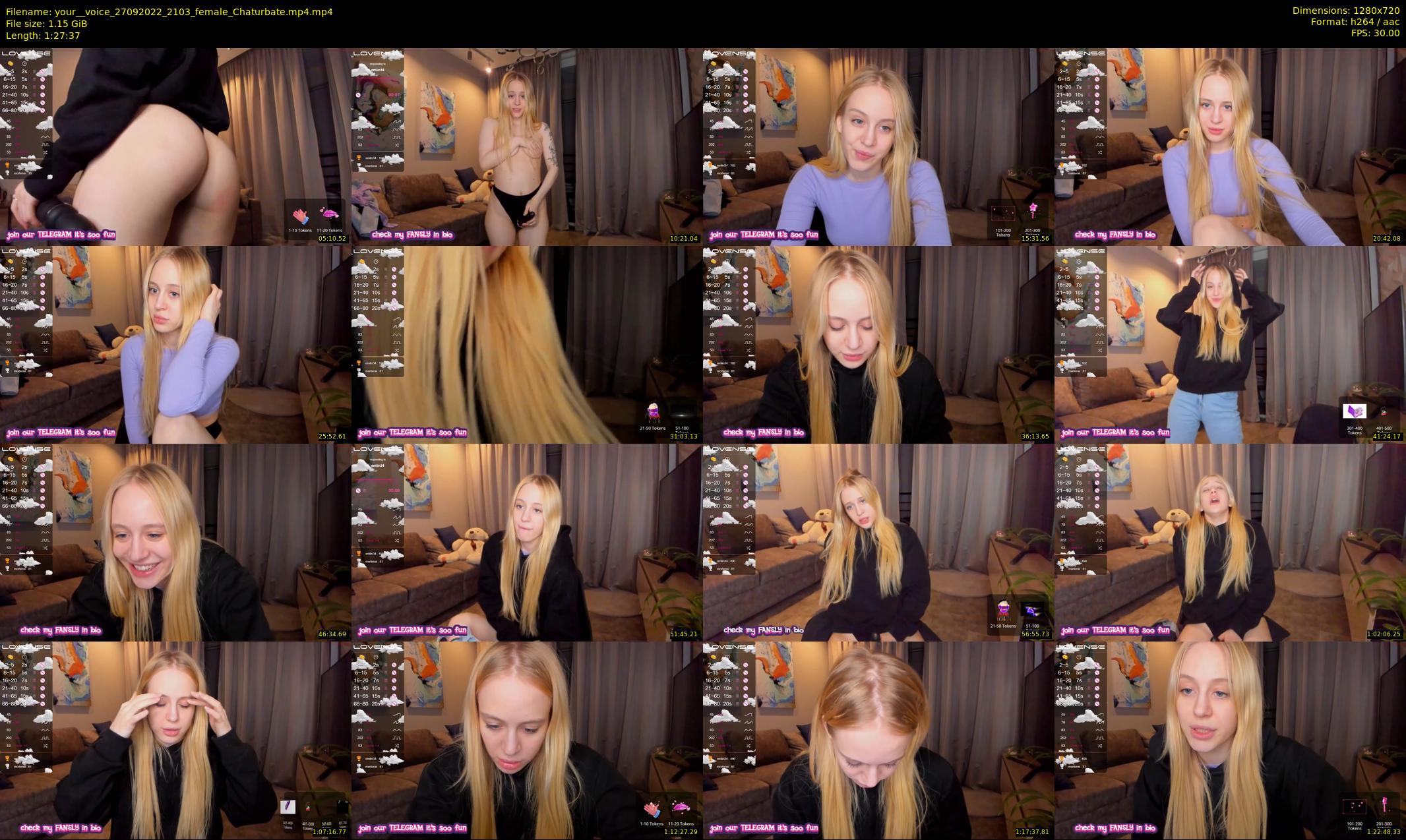 your__voice — 88 minute Chaturbate female cam show recording, 720p, Sep 27, 2022