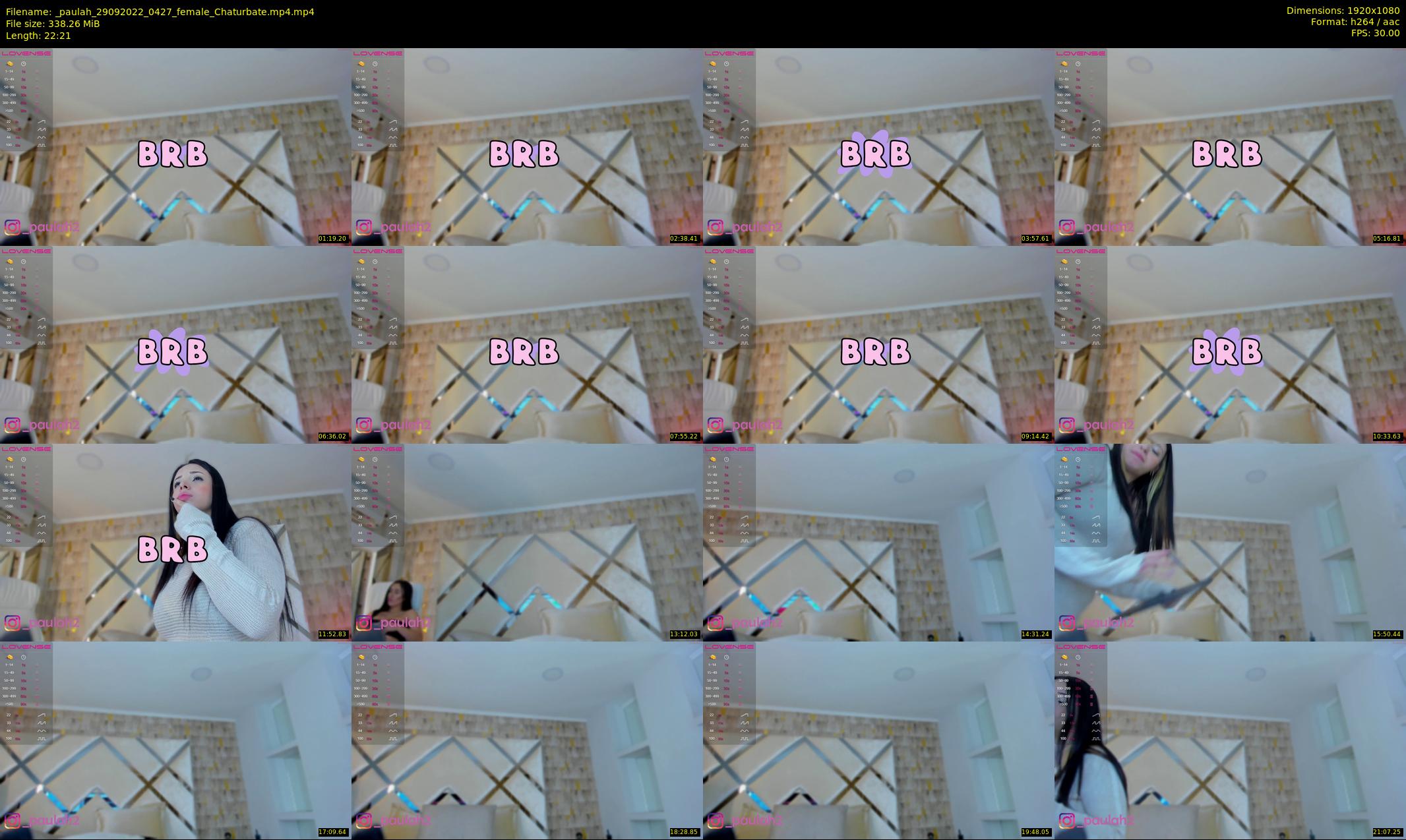 _paulah — 23 minute Chaturbate female cam show recording, 1080p, Sep 29, 2022