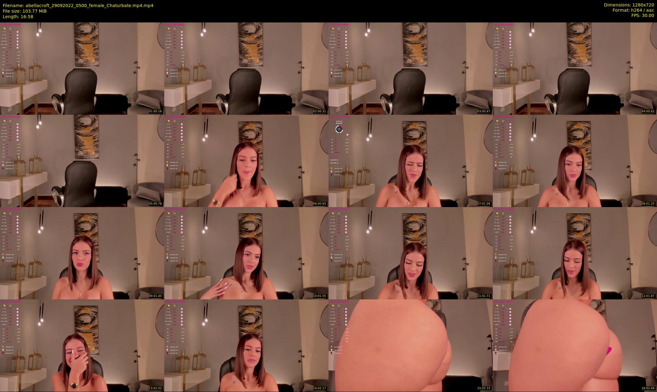 abellacroft — 17 minute Chaturbate female cam show recording, 720p, Sep 29, 2022