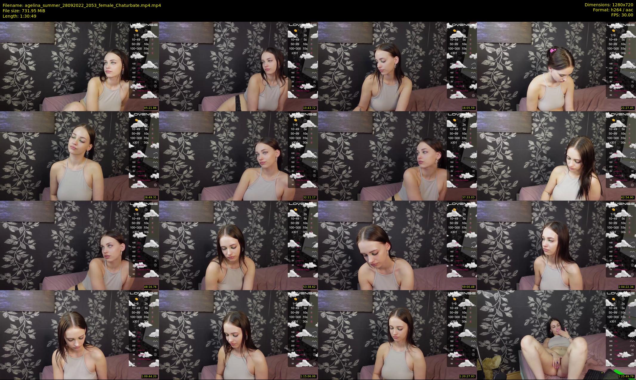 agelina_summer — 91 minute Chaturbate female cam show recording, 720p, Sep 28, 2022
