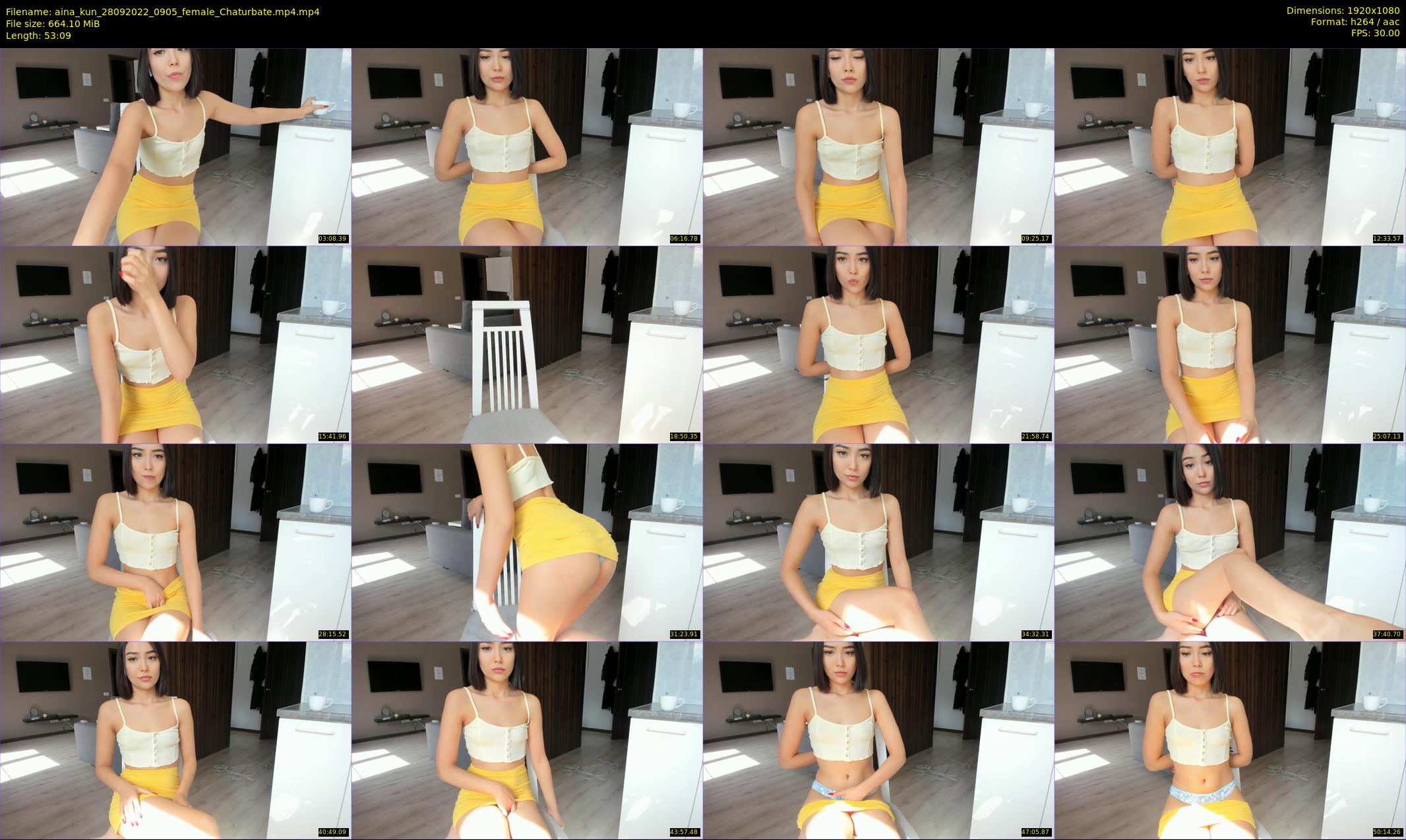 aina_kun — 54 minute Chaturbate female cam show recording, 1080p, Sep 28, 2022