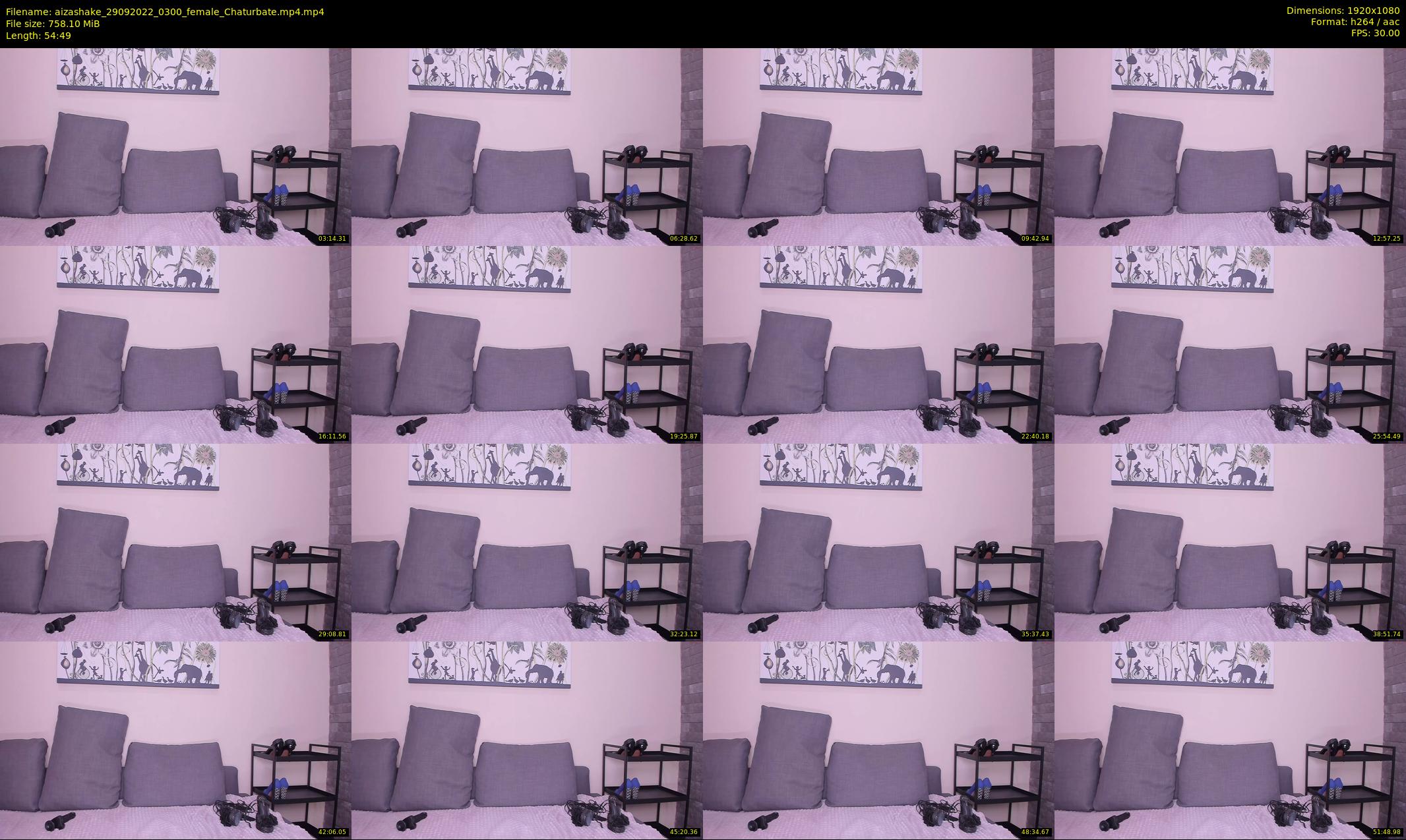 aizashake — 55 minute Chaturbate female cam show recording, 1080p, Sep 29, 2022