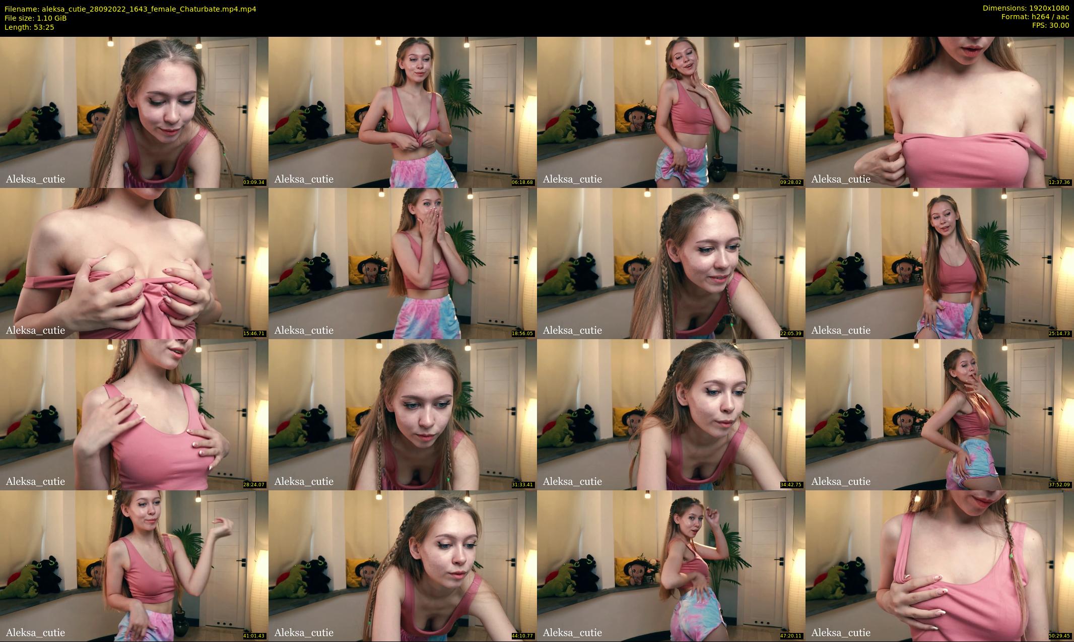 aleksa_cutie — 54 minute Chaturbate female cam show recording, 1080p, Sep 28, 2022