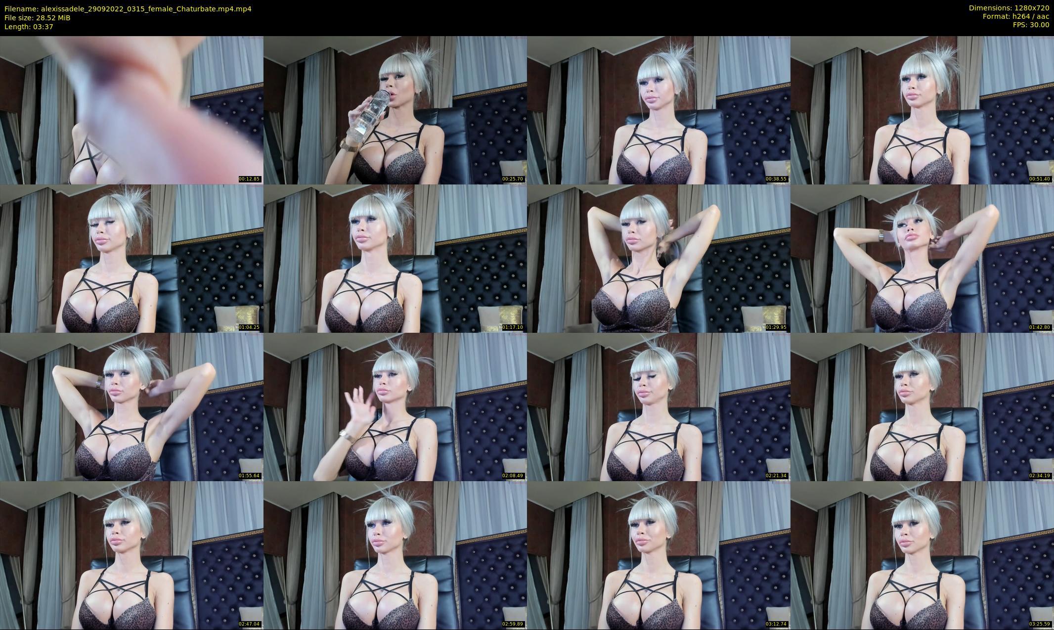 alexissadele — 4 minute Chaturbate female cam show recording, 720p, Sep 29, 2022