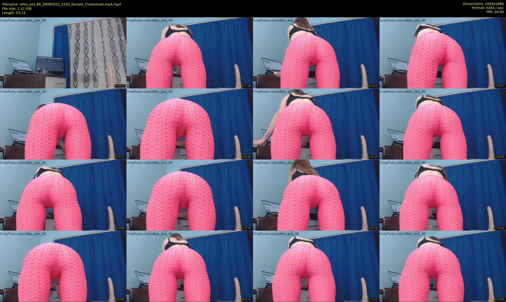 allex_ass_86 — 54 minute Chaturbate female cam show recording, 1080p, Sep 28, 2022