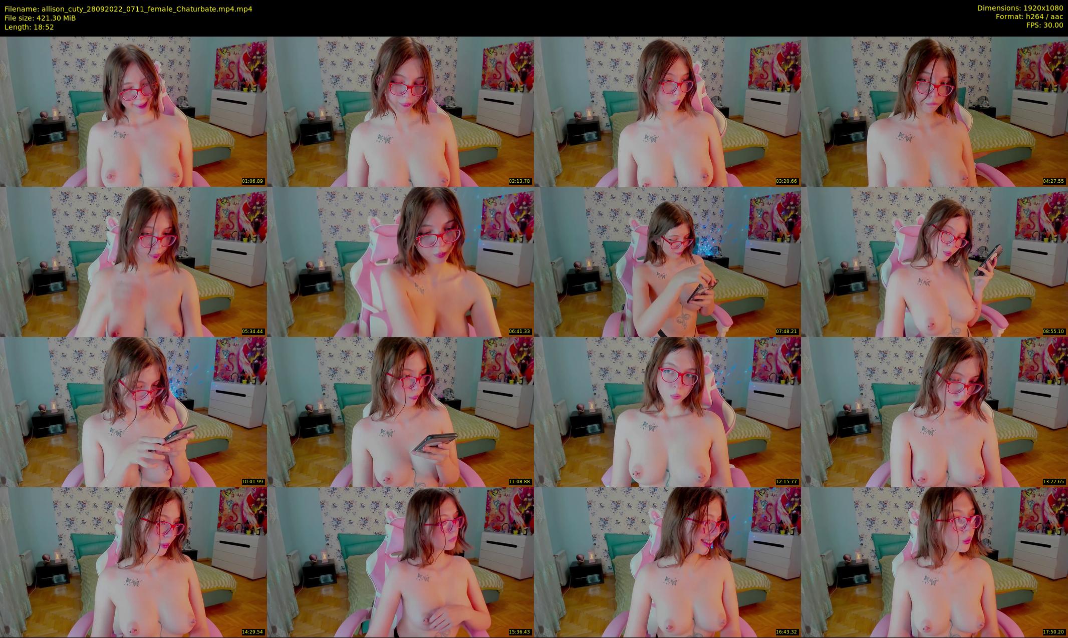 allison_cuty — 19 minute Chaturbate female cam show recording, 1080p, Sep 28, 2022