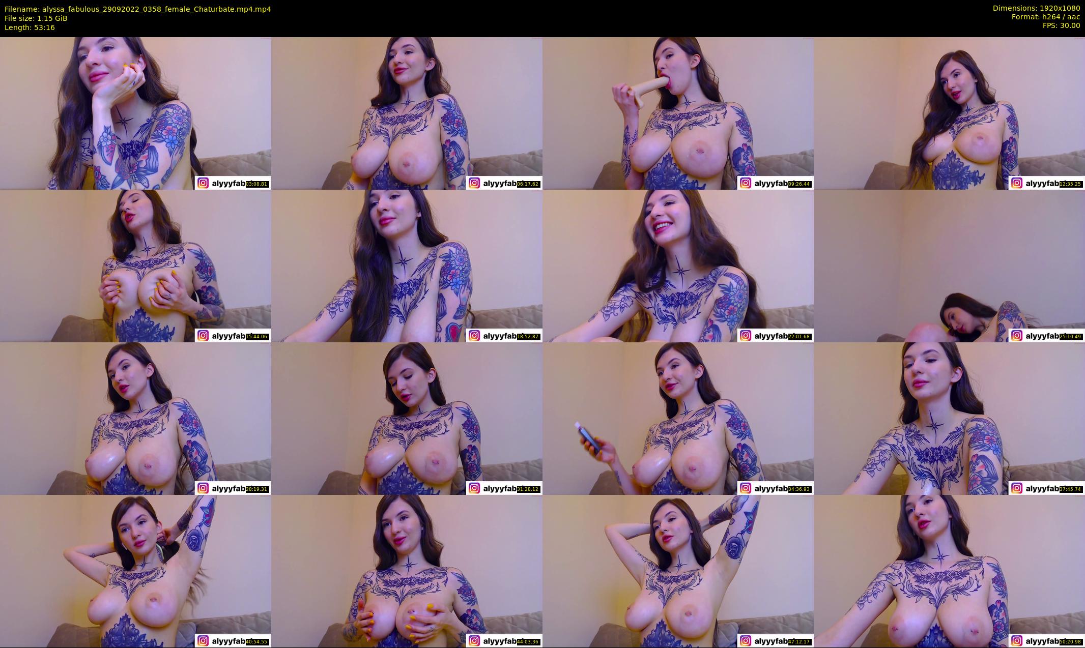 alyssa_fabulous — 54 minute Chaturbate female cam show recording, 1080p, Sep 29, 2022