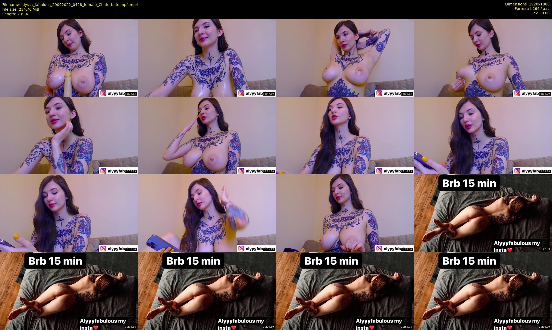 alyssa_fabulous — 24 minute Chaturbate female cam show recording, 1080p, Sep 29, 2022