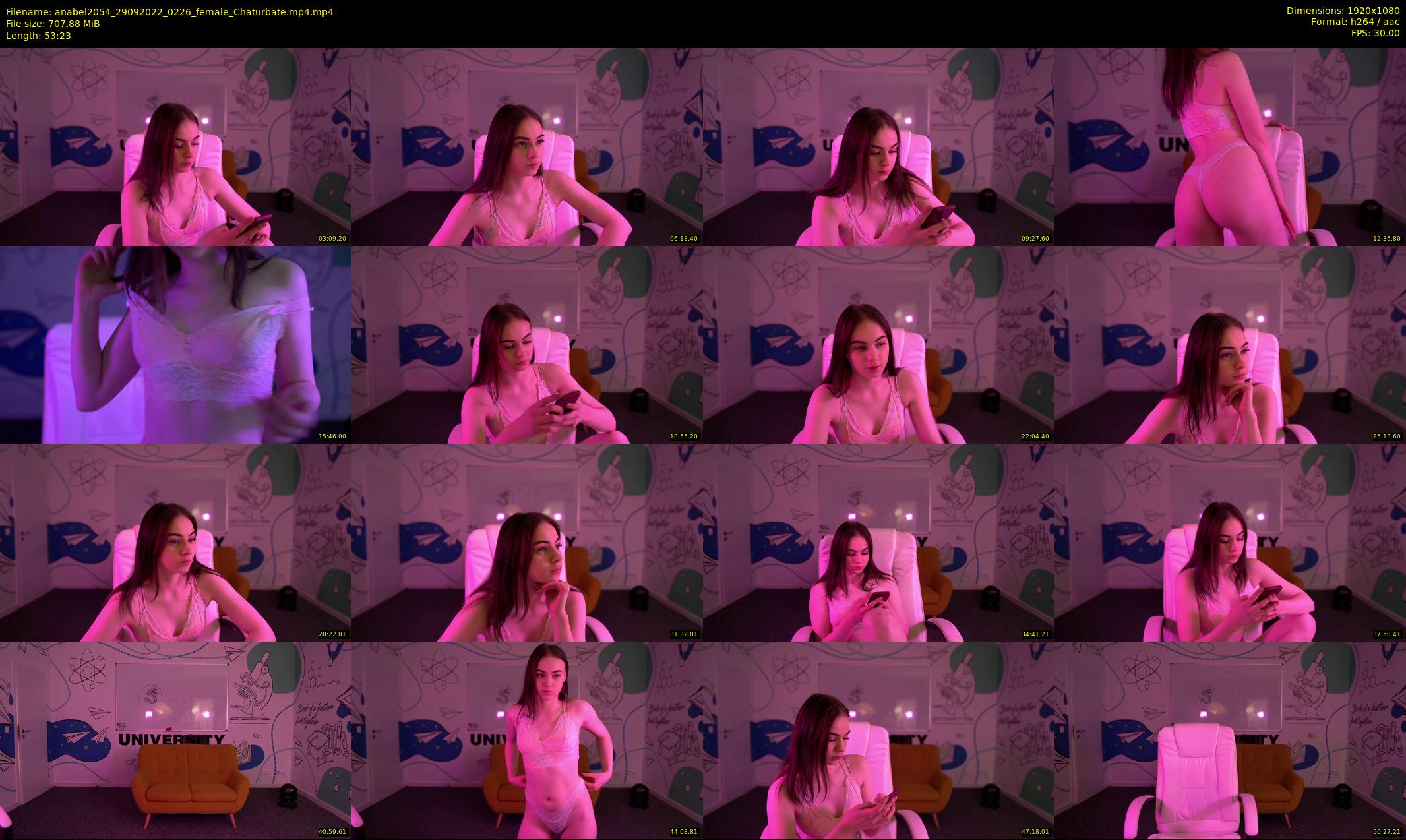 anabel2054 — 54 minute Chaturbate female cam show recording, 1080p, Sep 29, 2022