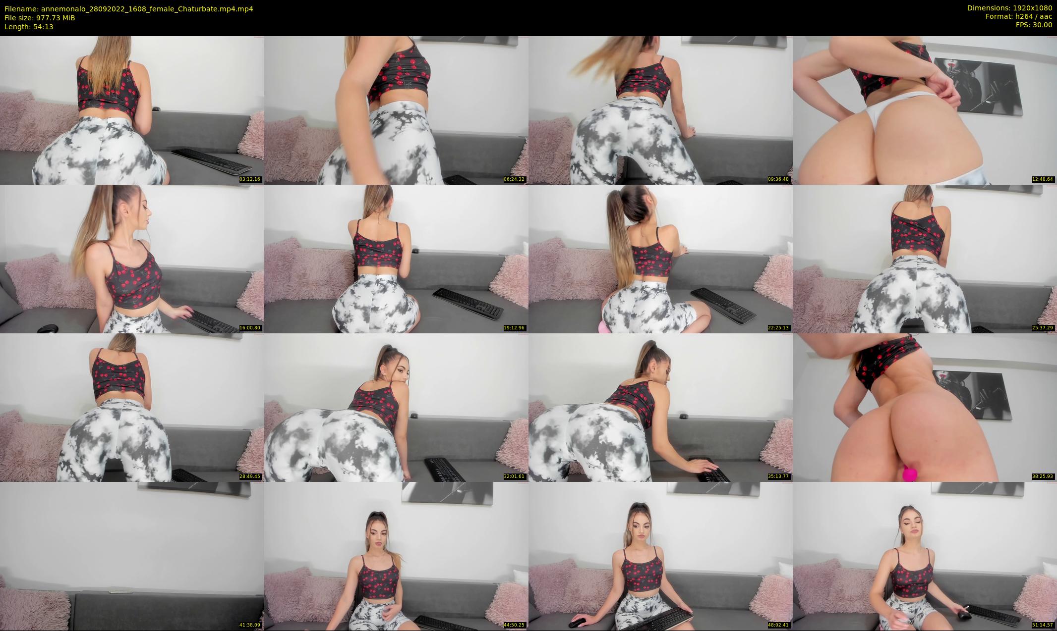 annemonalo — 55 minute Chaturbate female cam show recording, 1080p, Sep 28, 2022