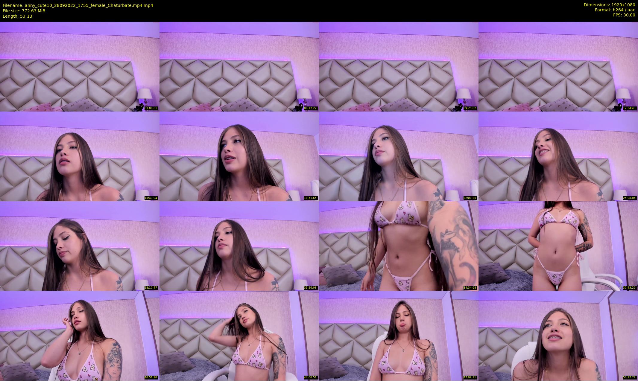 anny_cute10 — 54 minute Chaturbate female cam show recording, 1080p, Sep 28, 2022