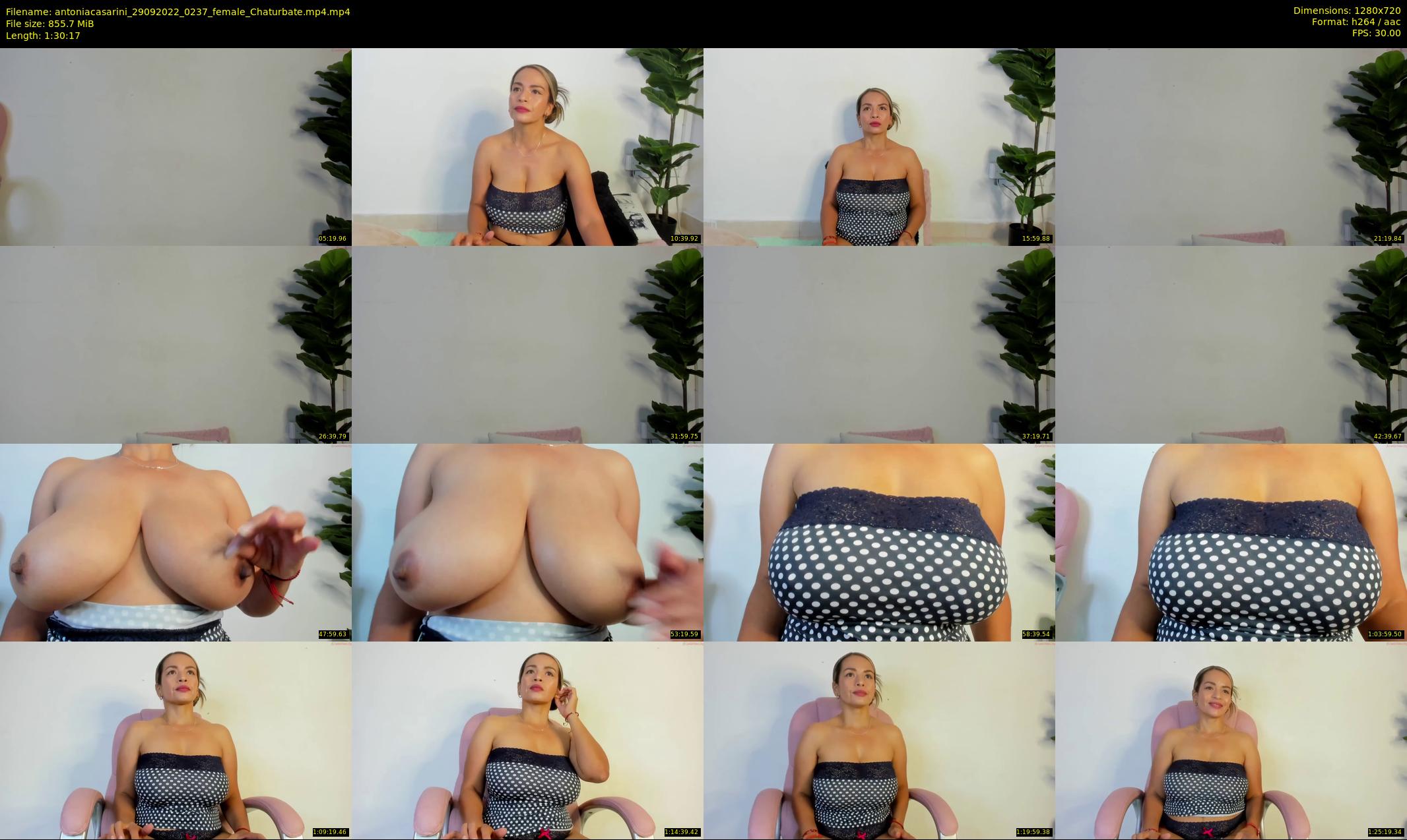 antoniacasarini — 91 minute Chaturbate female cam show recording, 720p, Sep 29, 2022