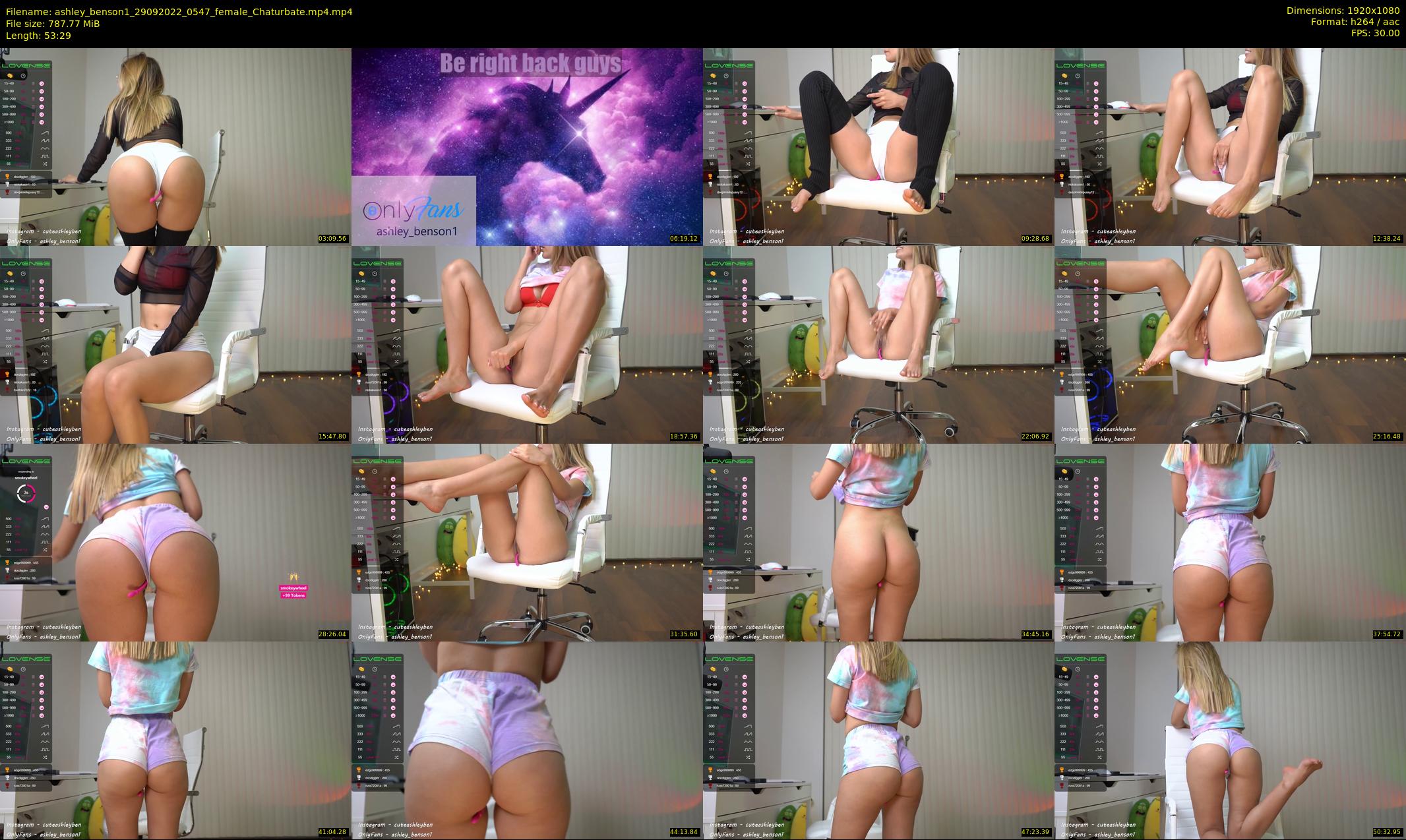 ashley_benson1 — 54 minute Chaturbate female cam show recording, 1080p, Sep 29, 2022