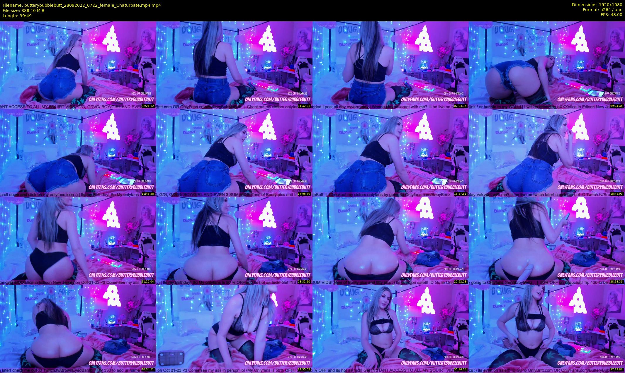 butterybubblebutt — 40 minute Chaturbate couple cam show recording, 1080p, Sep 28, 2022