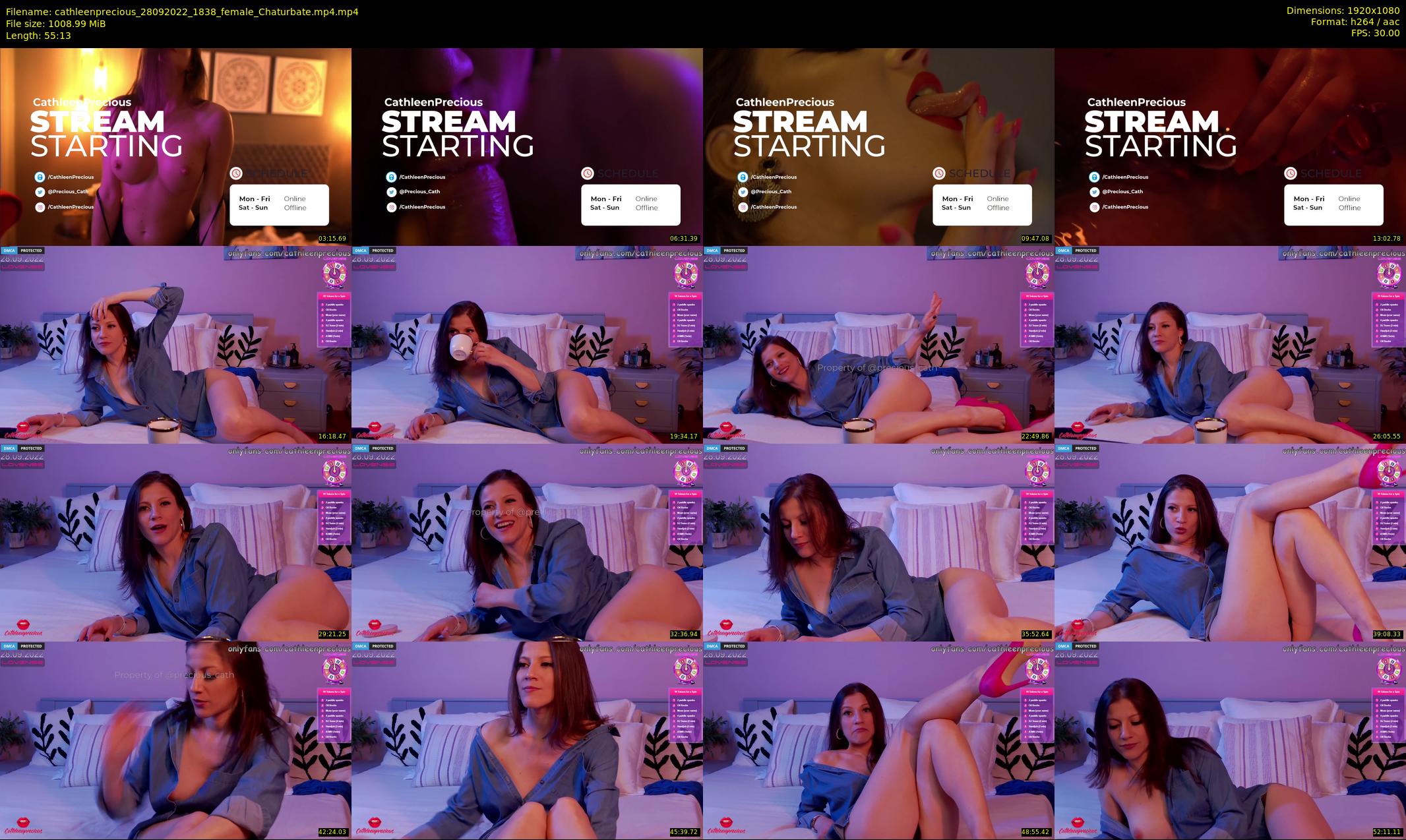 cathleenprecious — 56 minute Chaturbate female cam show recording, 1080p, Sep 28, 2022