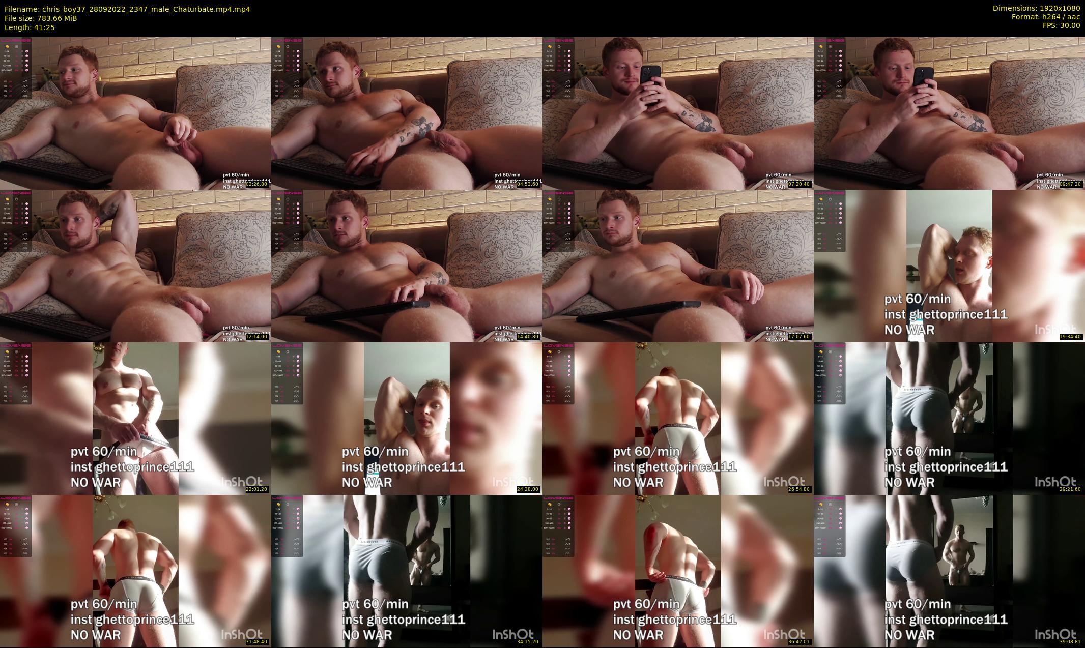 chris_boy37 — 42 minute Chaturbate male cam show recording, 1080p, Sep 28, 2022