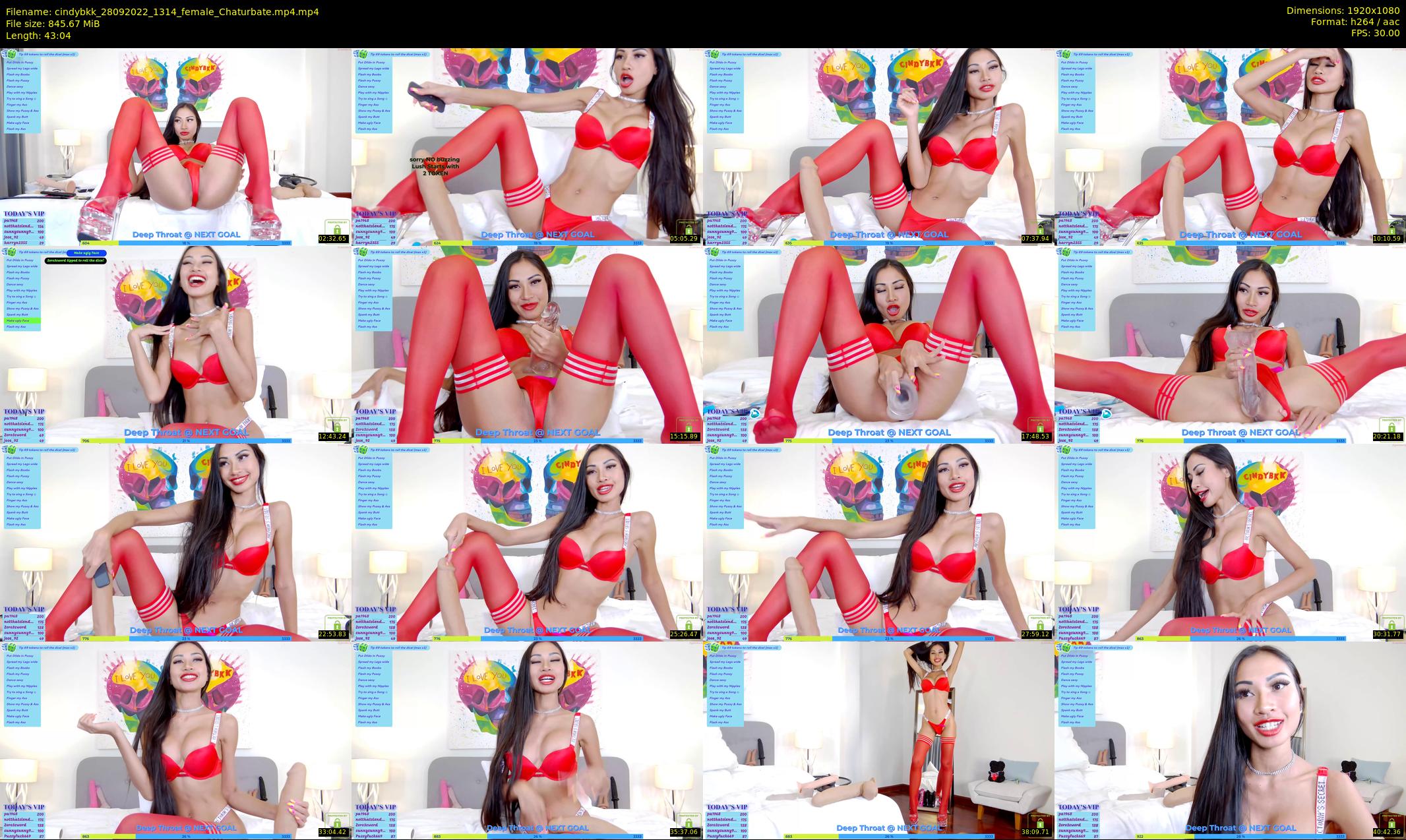 cindybkk — 44 minute Chaturbate female cam show recording, 1080p, Sep 28, 2022