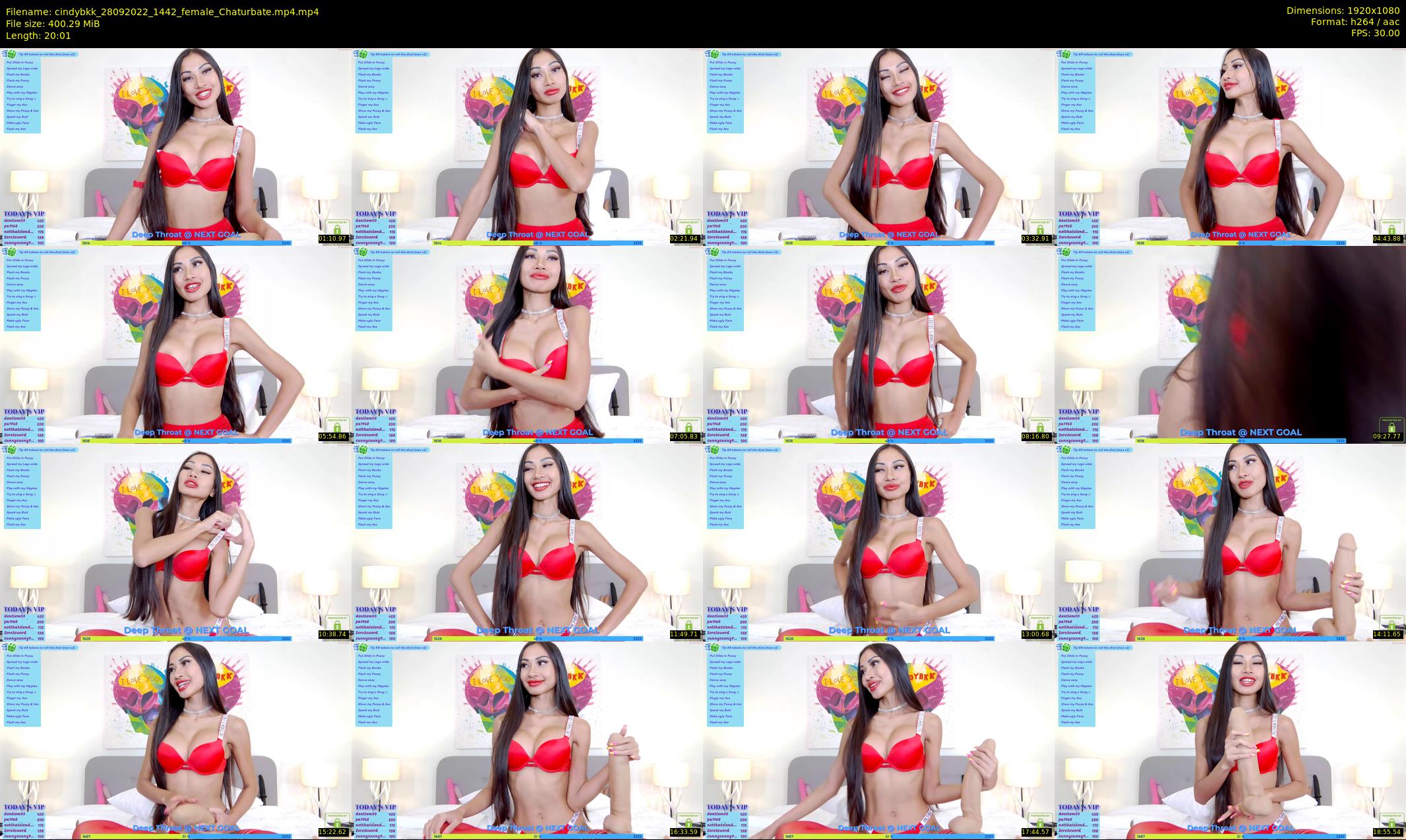 cindybkk — 21 minute Chaturbate female cam show recording, 1080p, Sep 28, 2022