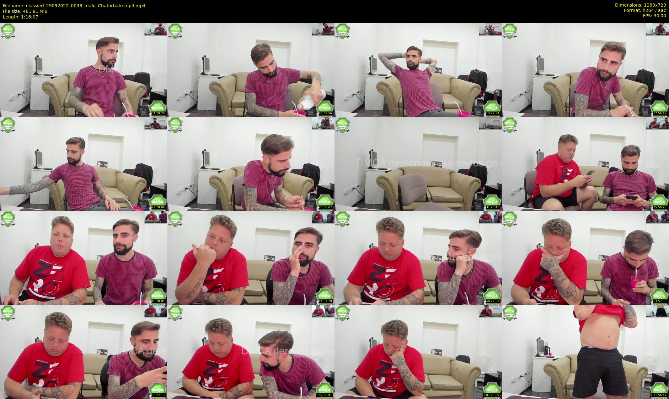 classied — 77 minute Chaturbate male cam show recording, 720p, Sep 29, 2022