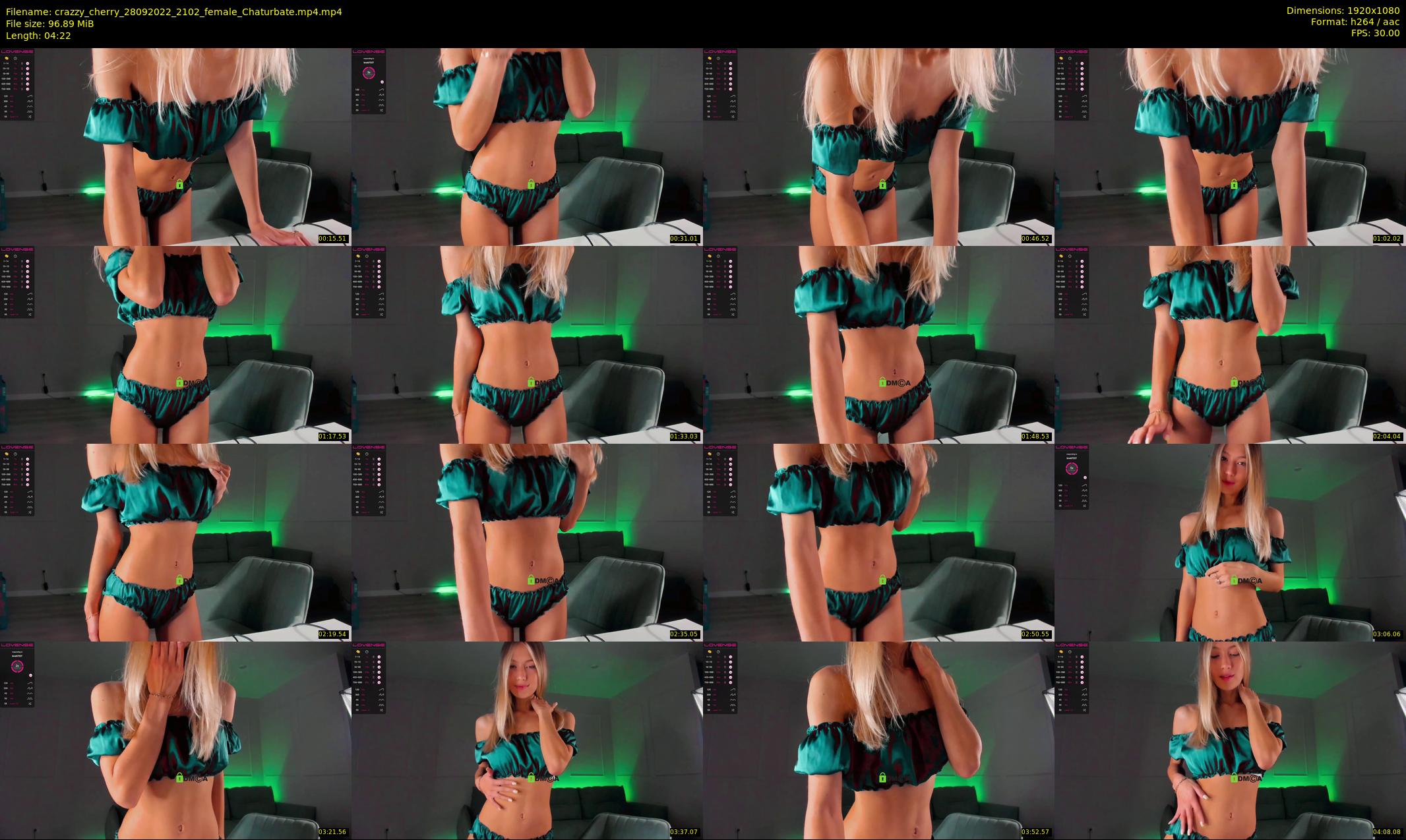 crazzy_cherry — 5 minute Chaturbate female cam show recording, 1080p, Sep 28, 2022