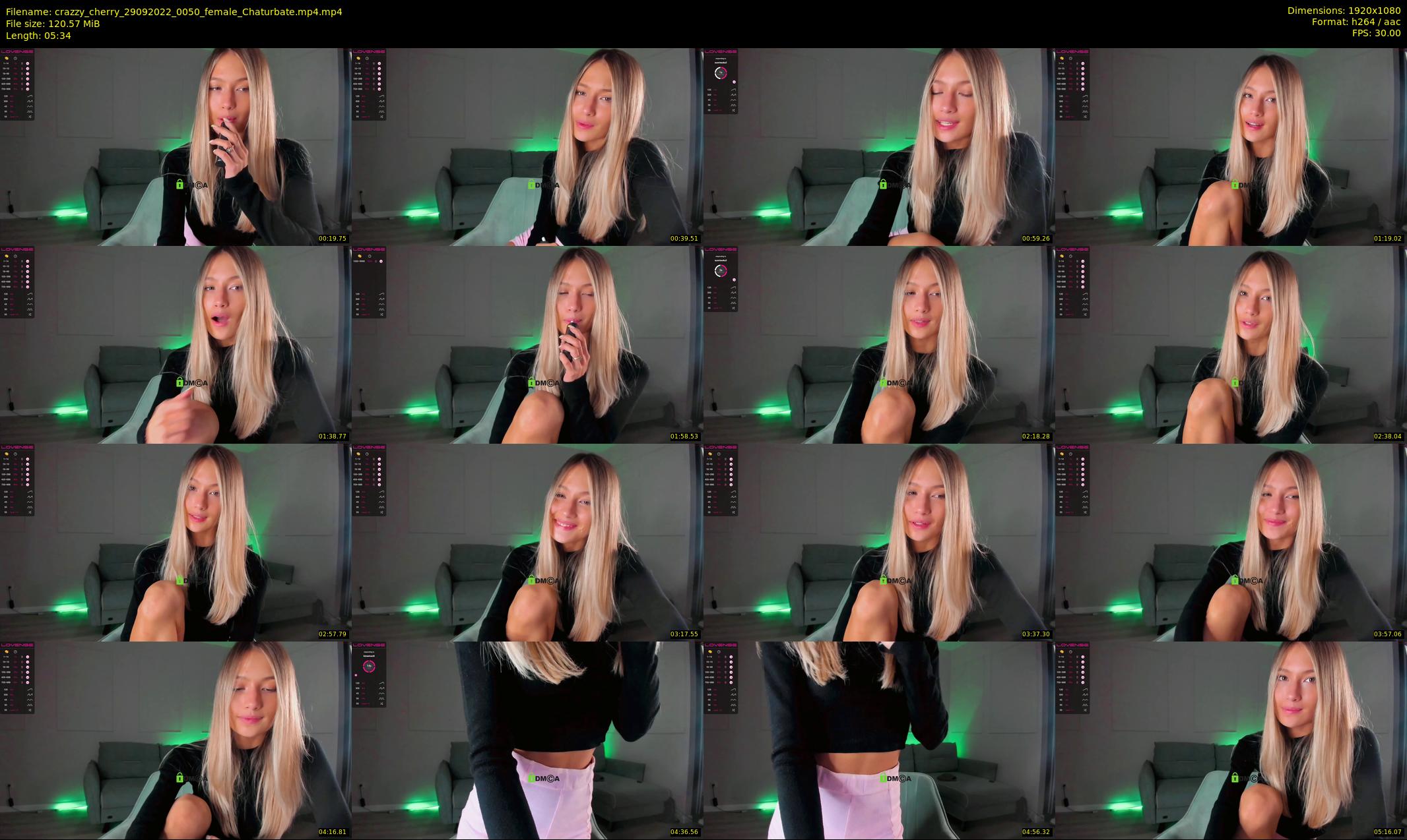 crazzy_cherry — 6 minute Chaturbate female cam show recording, 1080p, Sep 29, 2022