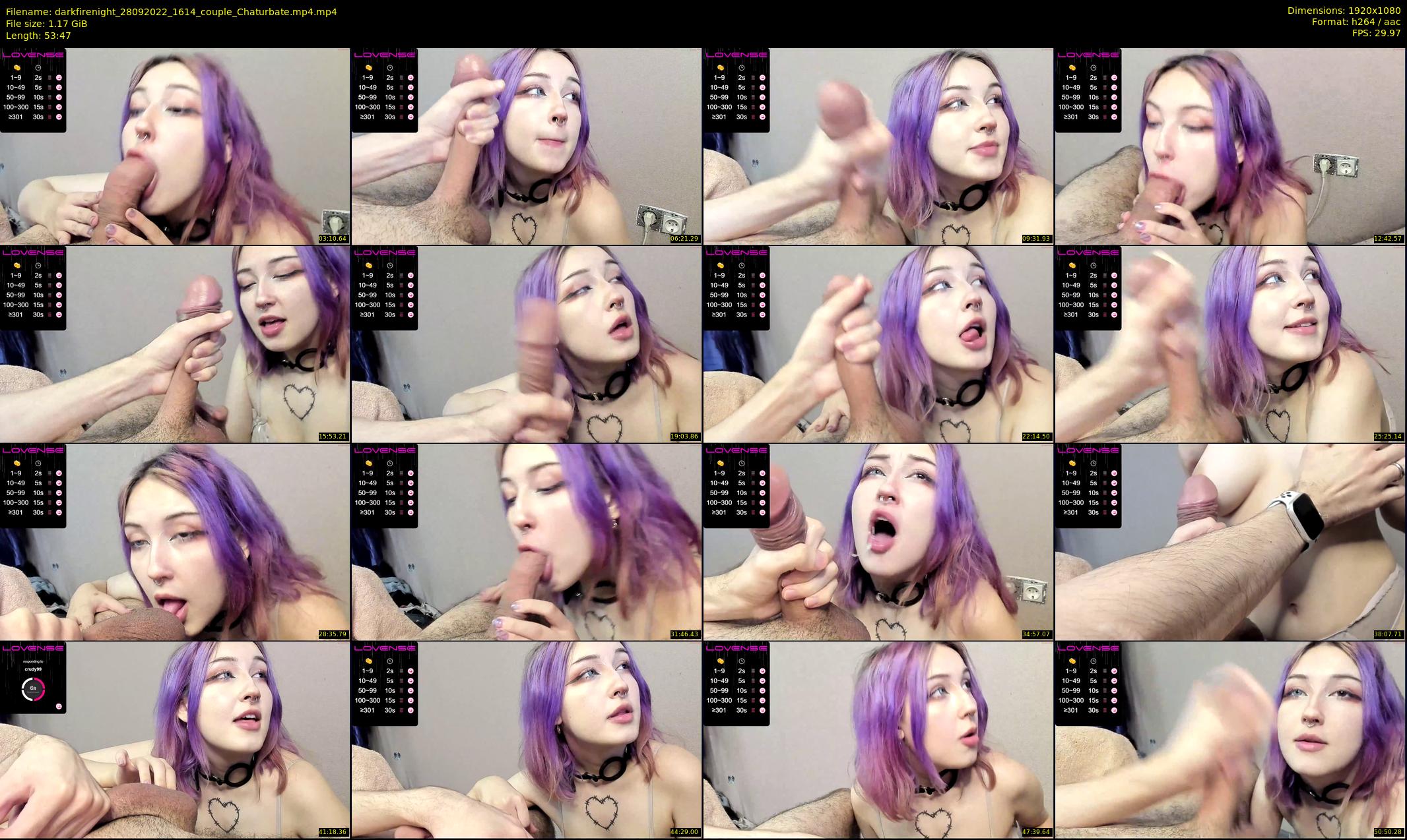 darkfirenight — 54 minute Chaturbate couple cam show recording, 1080p, Sep 28, 2022