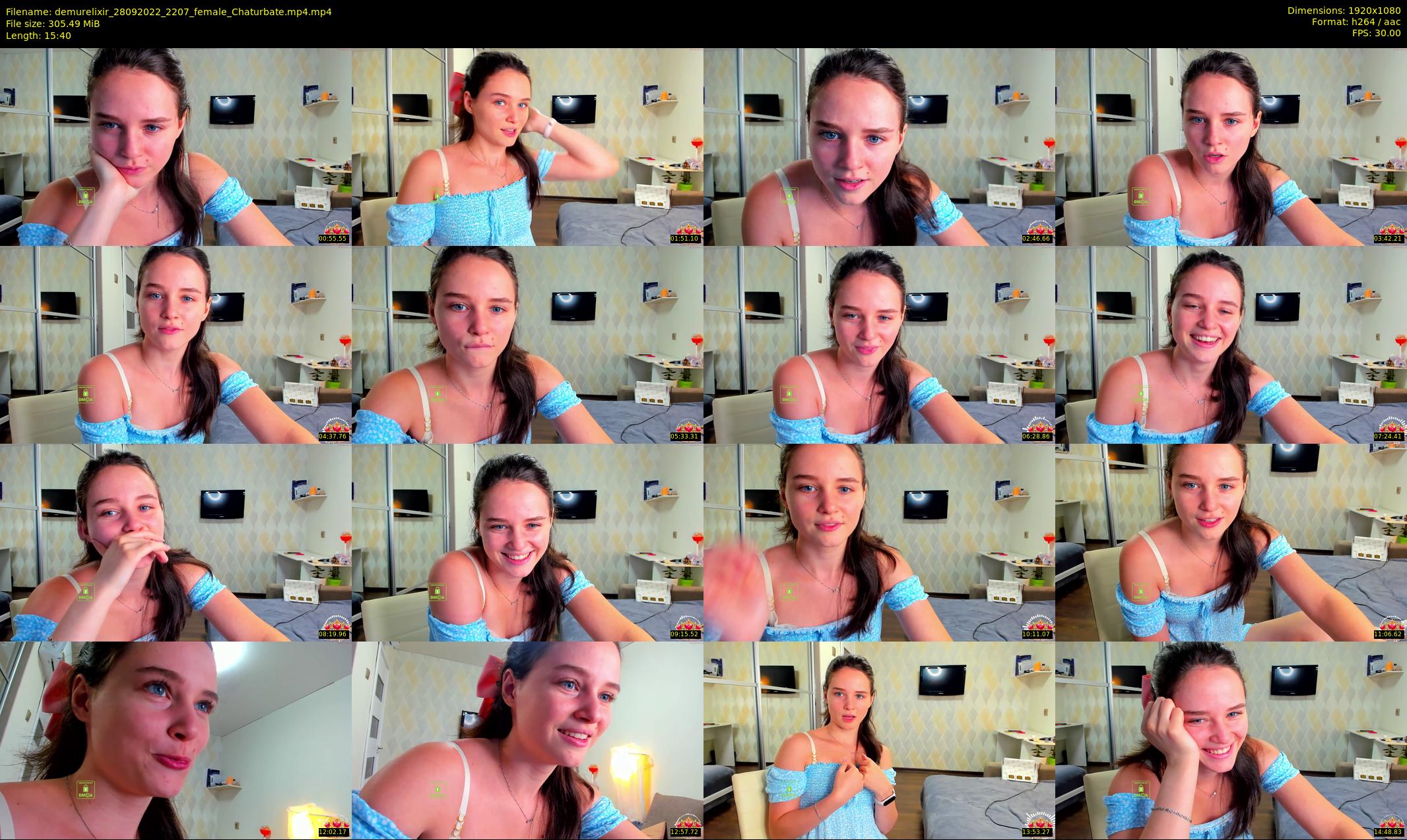 demurelixir — 16 minute Chaturbate female cam show recording, 1080p, Sep 28, 2022