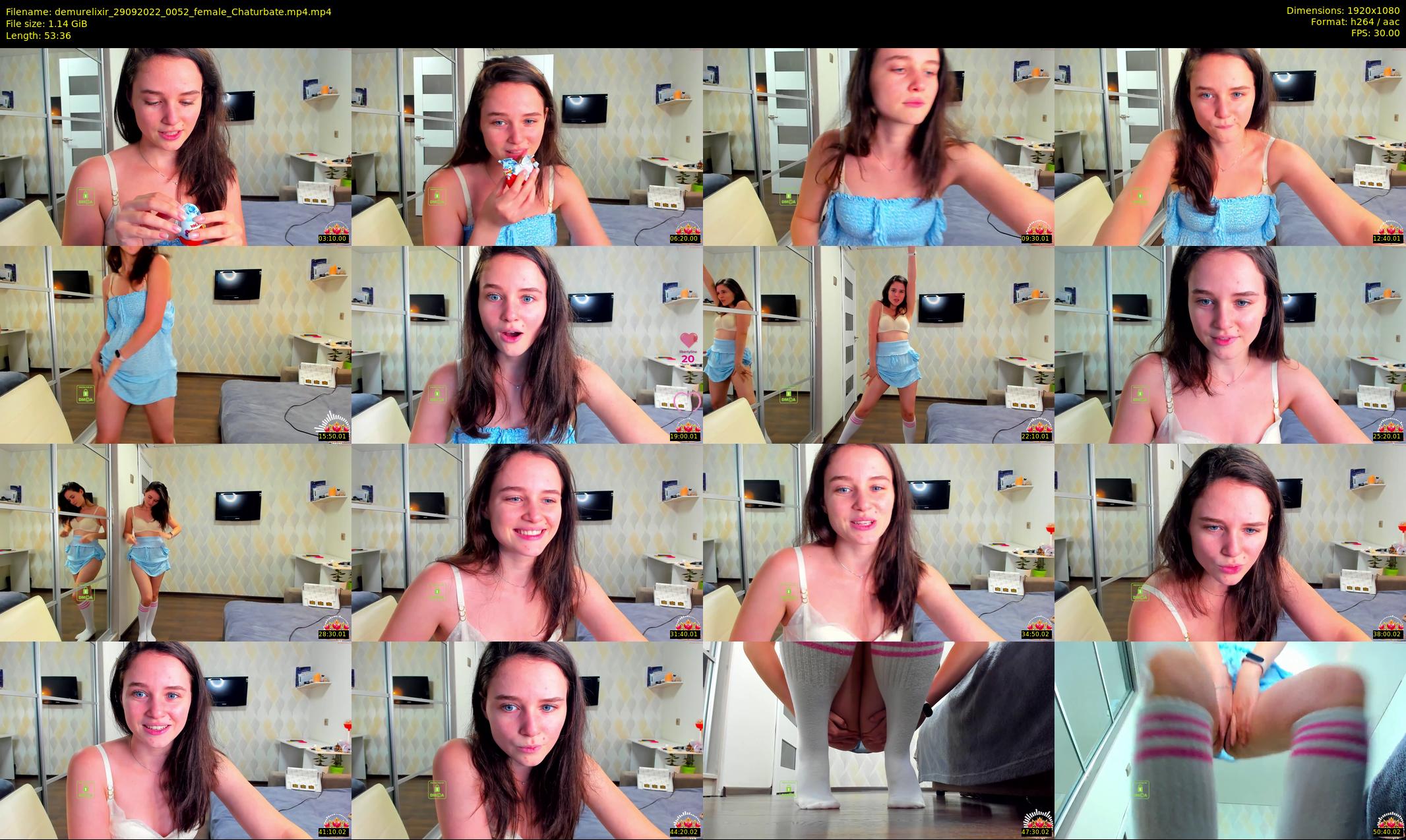 demurelixir — 54 minute Chaturbate female cam show recording, 1080p, Sep 29, 2022