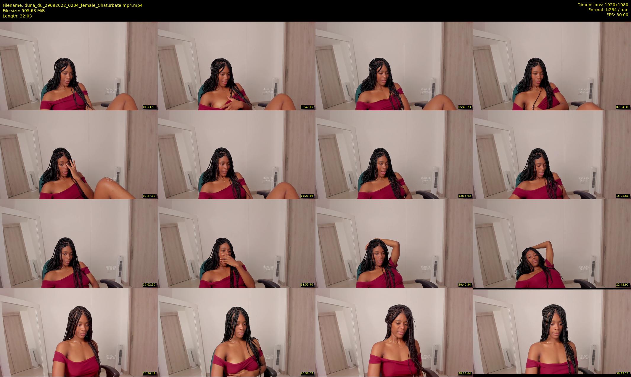 duna_du — 33 minute Chaturbate female cam show recording, 1080p, Sep 29, 2022