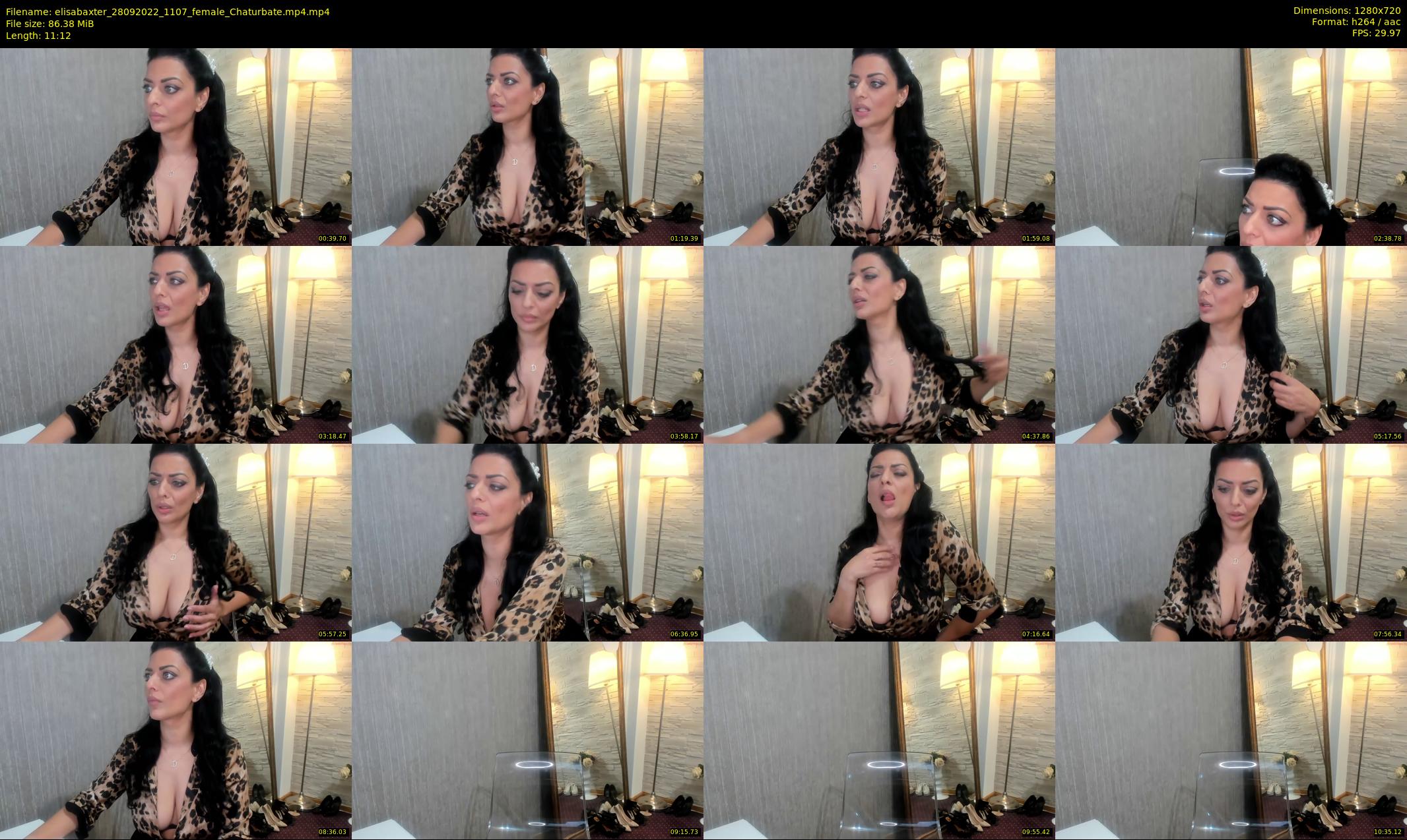 elisabaxter — 12 minute Chaturbate female cam show recording, 720p, Sep 28, 2022