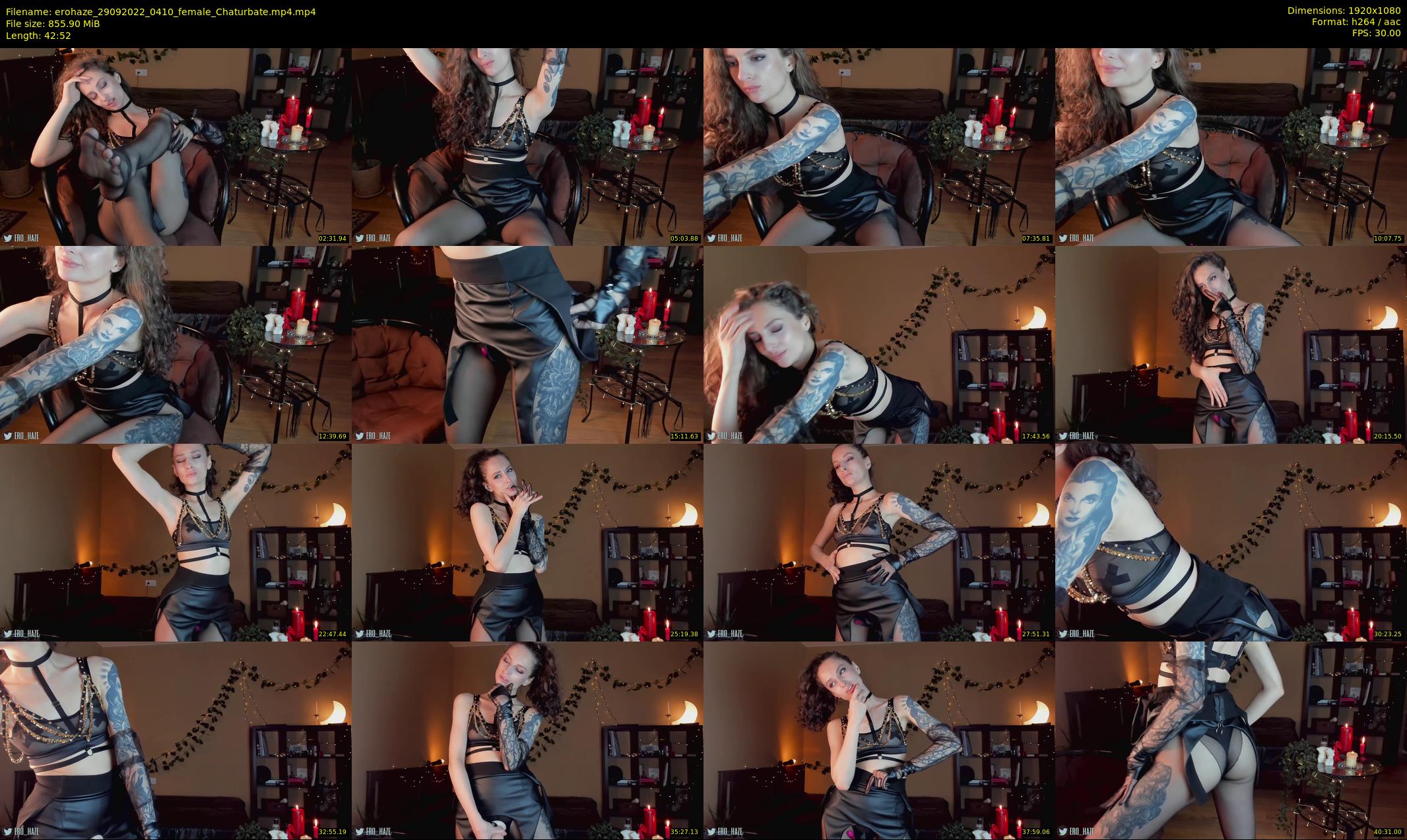 erohaze — 43 minute Chaturbate female cam show recording, 1080p, Sep 29, 2022