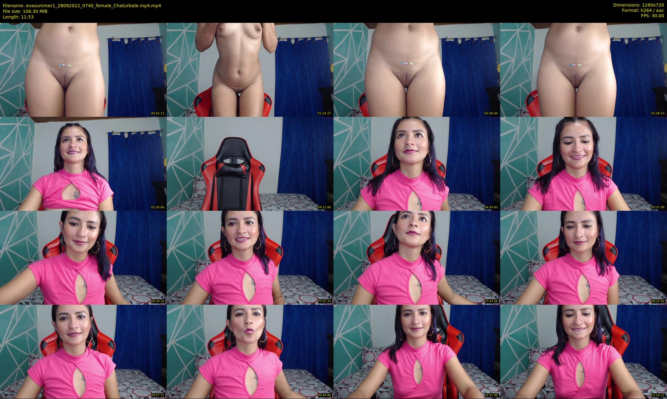 evasummer1 — 12 minute Chaturbate female cam show recording, 720p, Sep 28, 2022