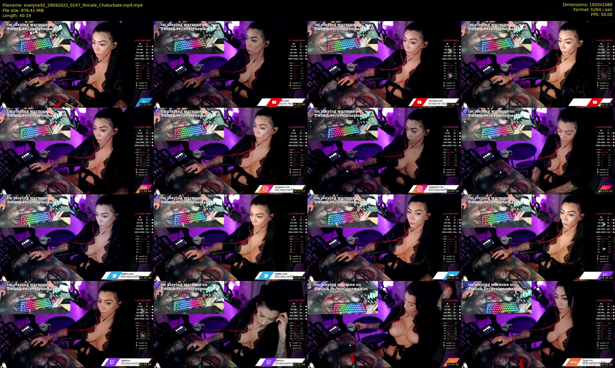 evelyne92 — 41 minute Chaturbate female cam show recording, 1080p, Sep 29, 2022